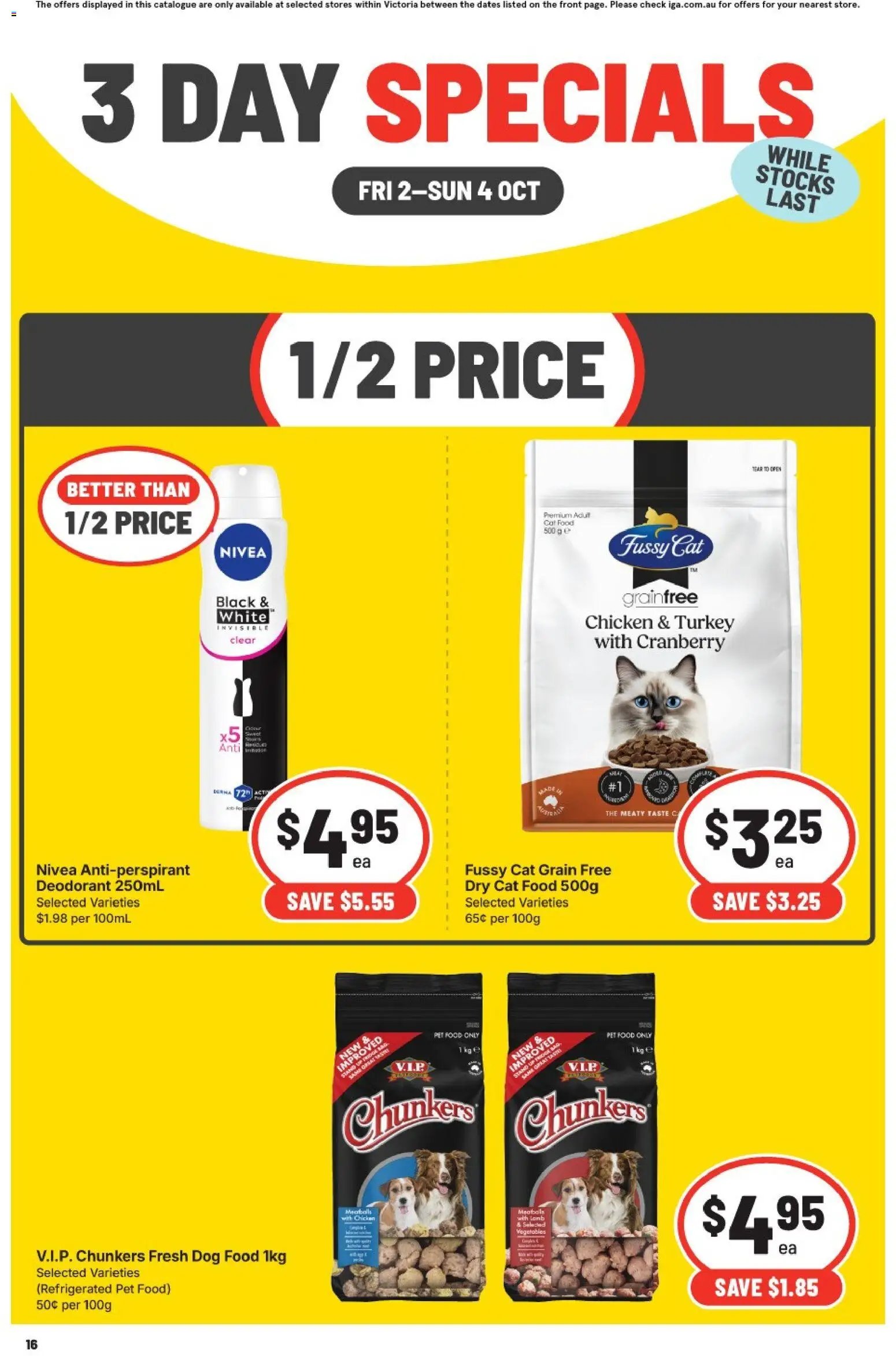 IGA catalogue from 02/10/2026 IGA catalogue 3 Day Specials Brunswick