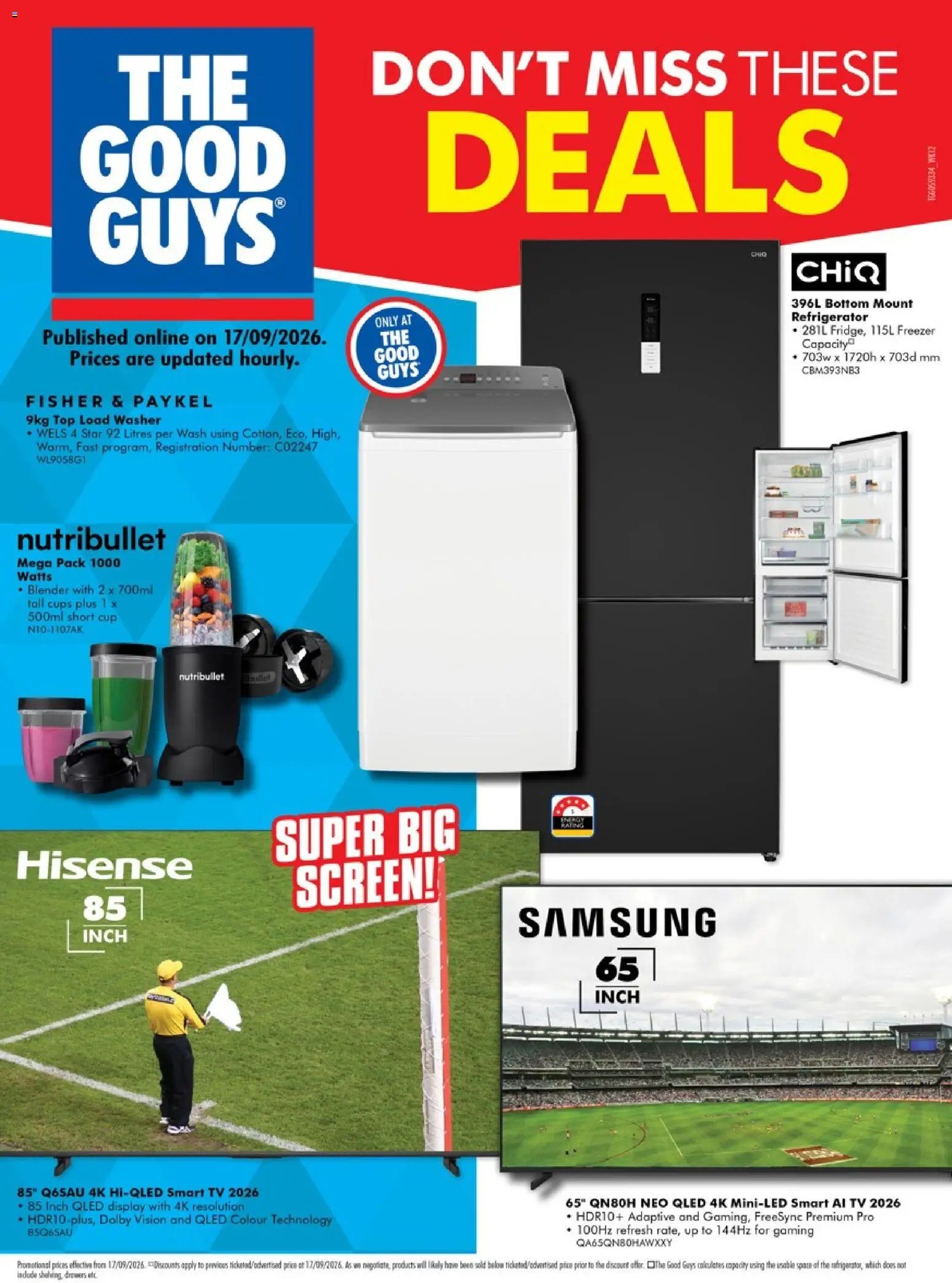 The Good Guys catalogue from 16/09/2026 The Good Guys Don't Miss These Deals