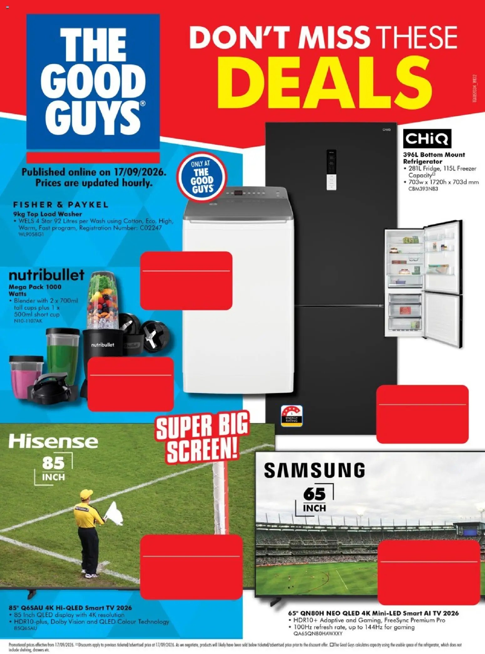 The Good Guys catalogue from 16/09/2026 The Good Guys Don't Miss These Deals