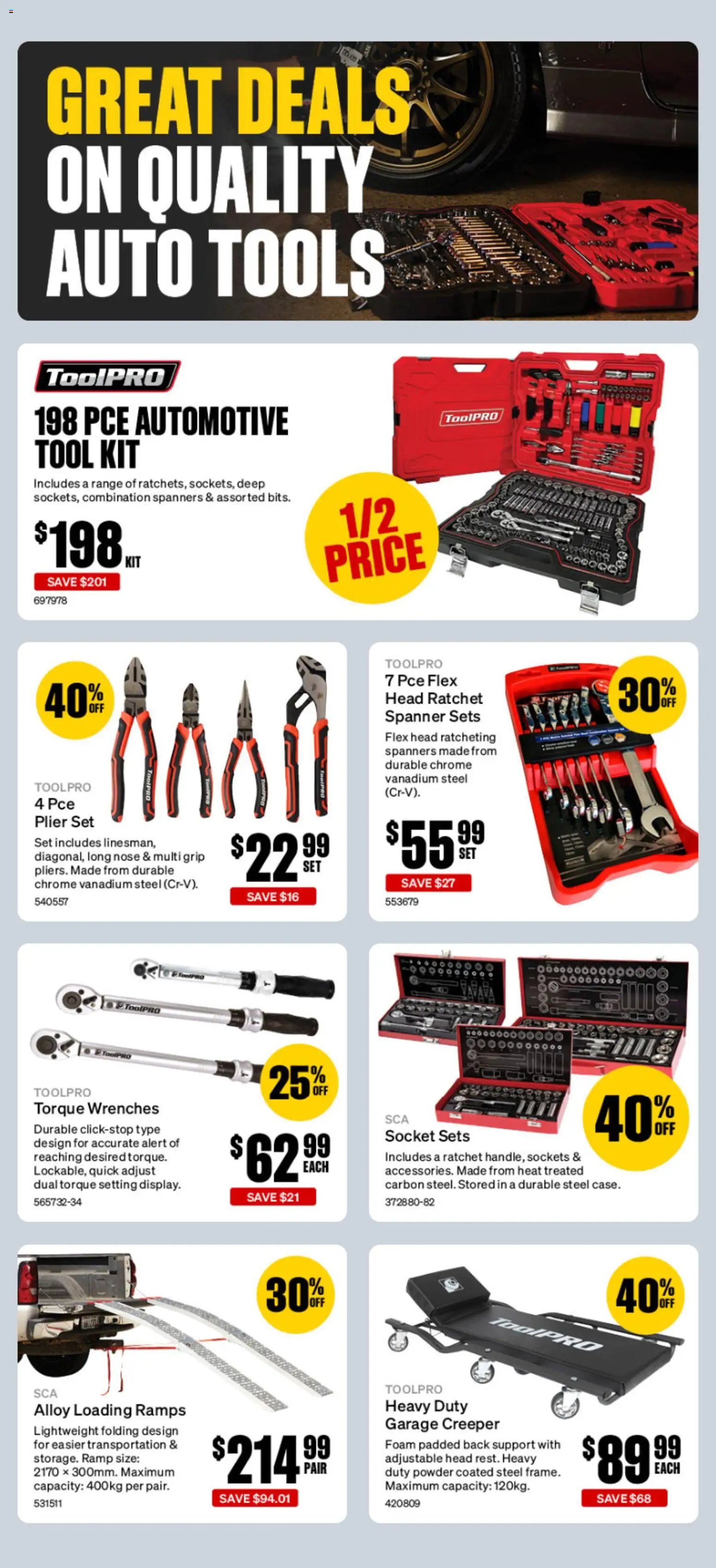 Supercheap Auto catalogue from 30/09/2026 Supercheap Auto catalogue Make Bathurst Super