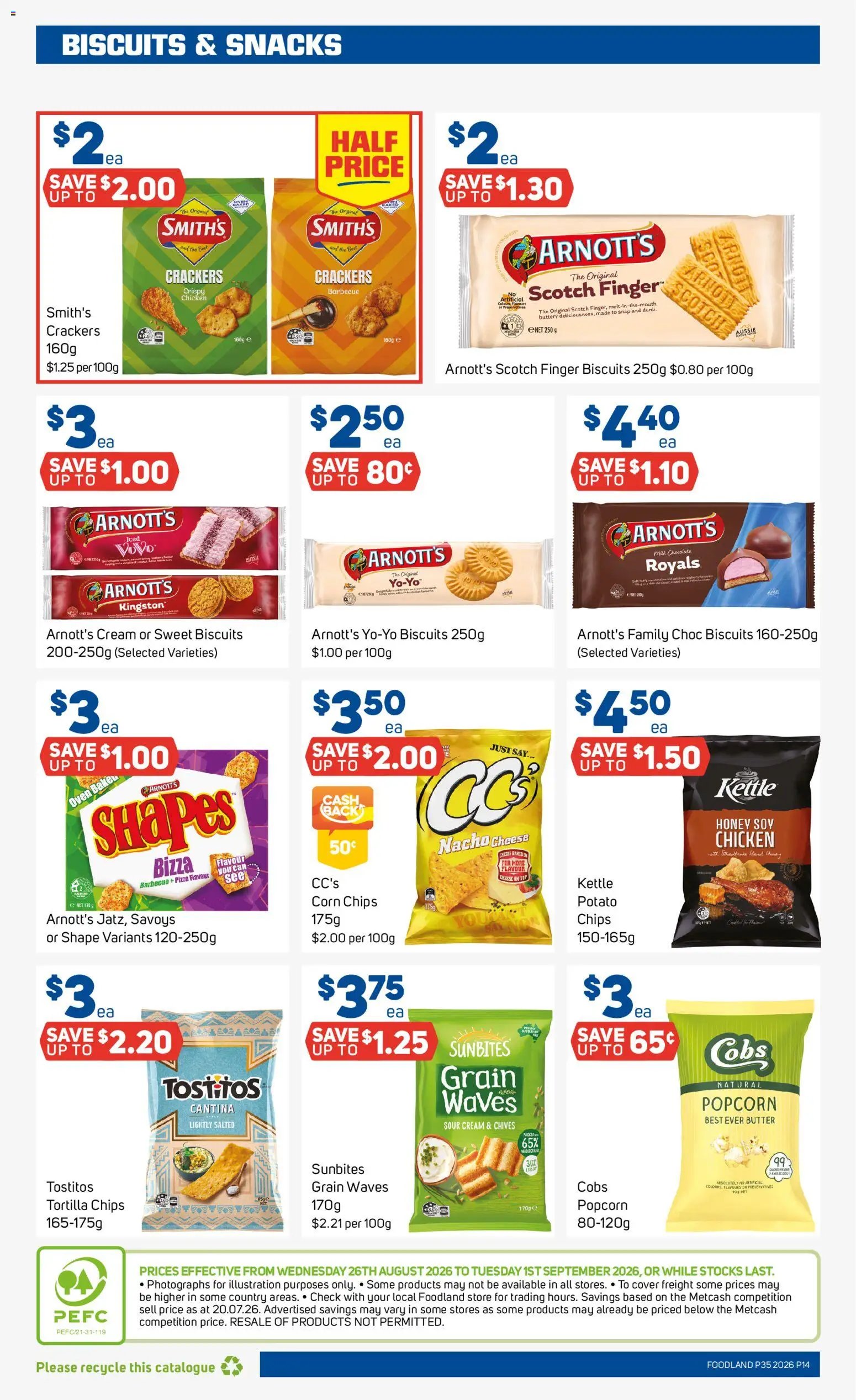 Foodland catalogue from 25/08/2026 Foodland catalogue