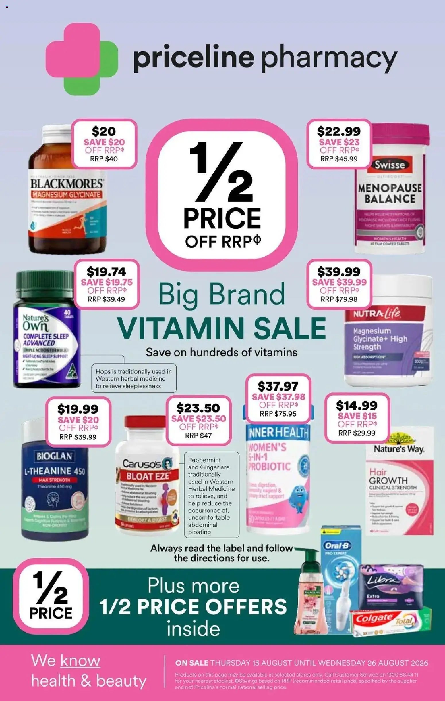 Priceline Pharmacy catalogue from 13/08/2026 Priceline Pharmacy catalogue Menai
