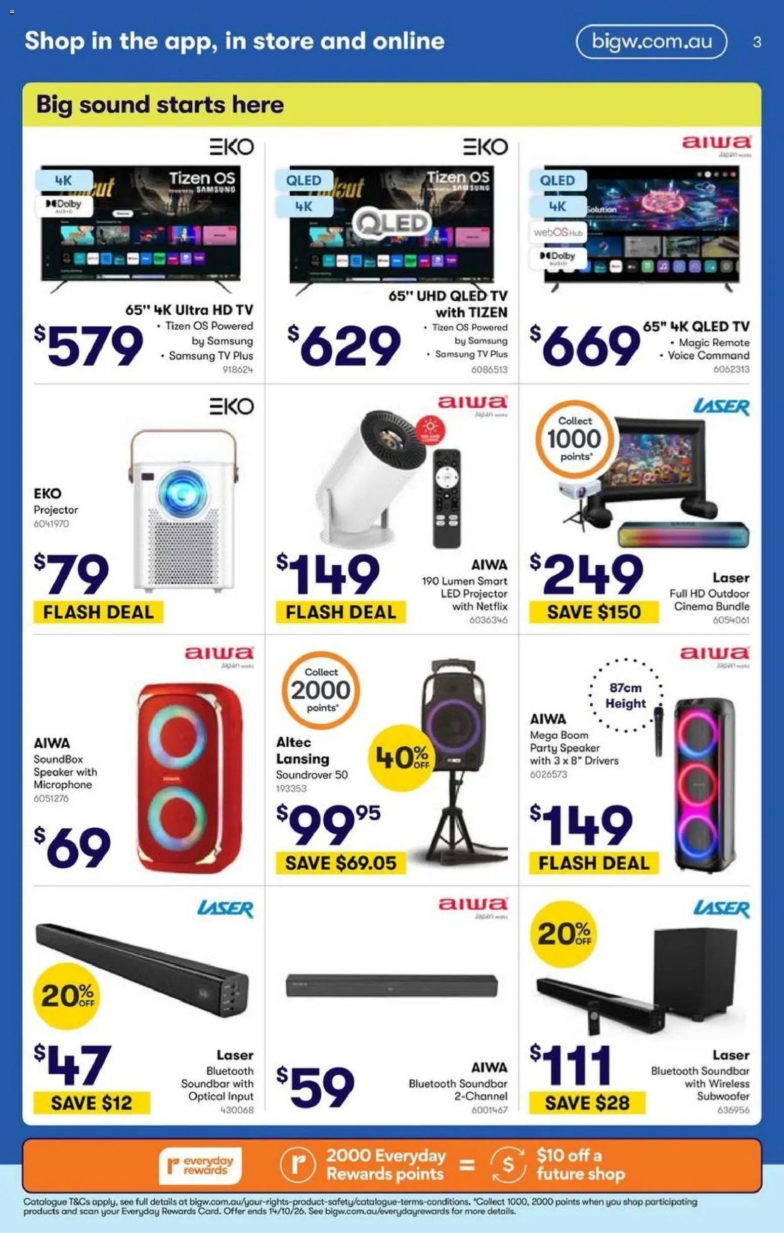 Big W catalogue from 01/10/2026 Big W Catalogue Tech Week