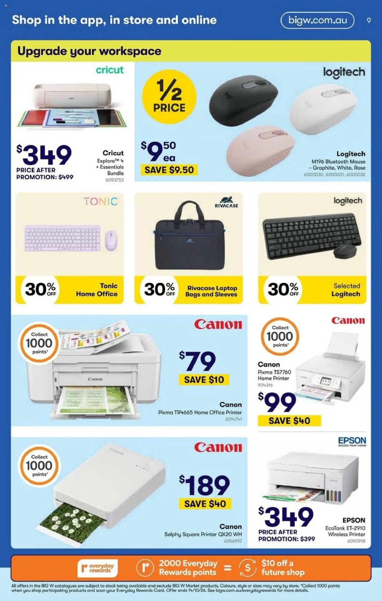Big W catalogue from 01/10/2026 Big W Catalogue Tech Week
