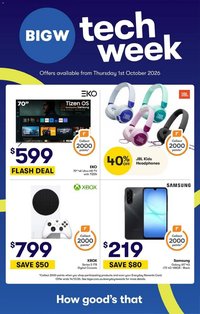 Big W catalogue from 01/10/2026 Big W Catalogue Tech Week