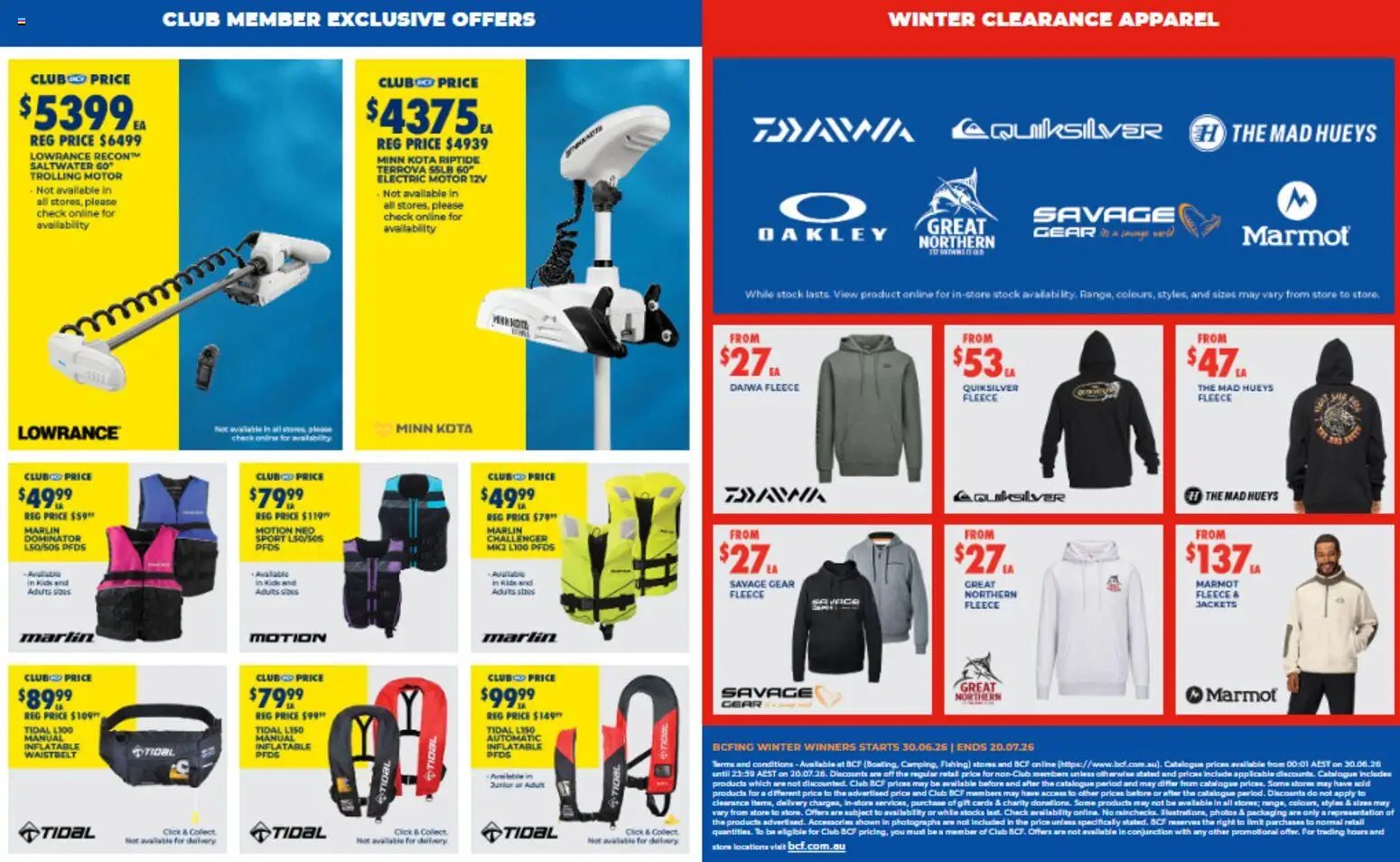 BCF catalogue from 30/06/2026 BCF catalogue