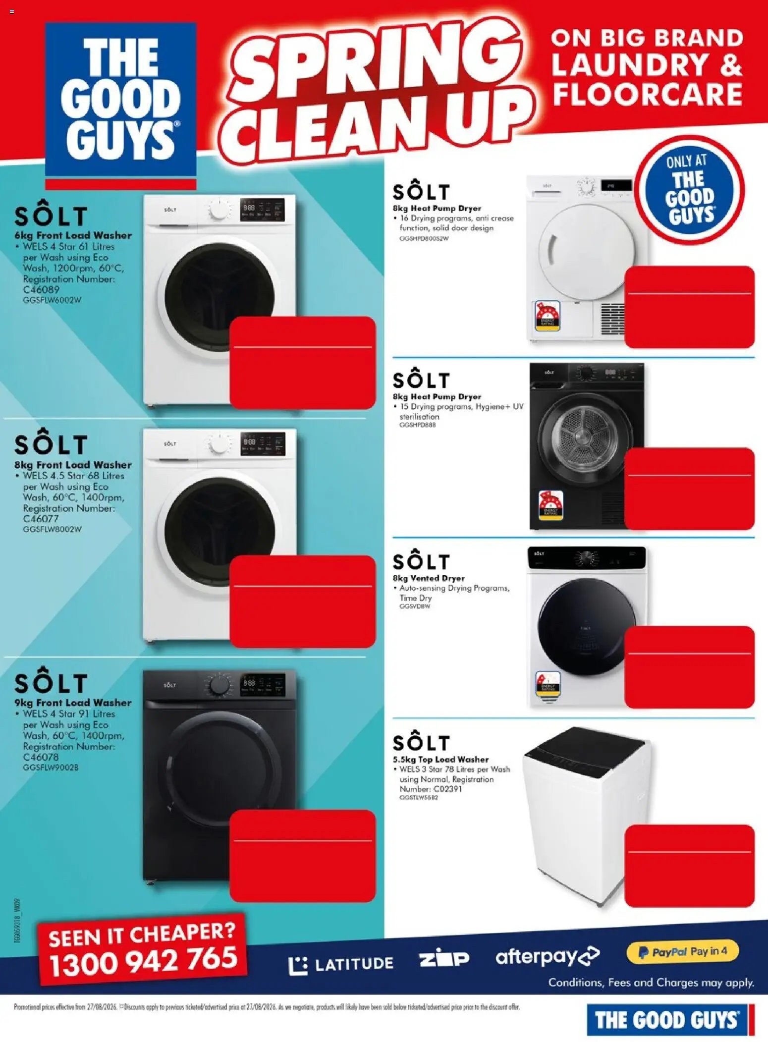 The Good Guys catalogue from 26/08/2026 The Good Guys catalogue SPRING CLEAN