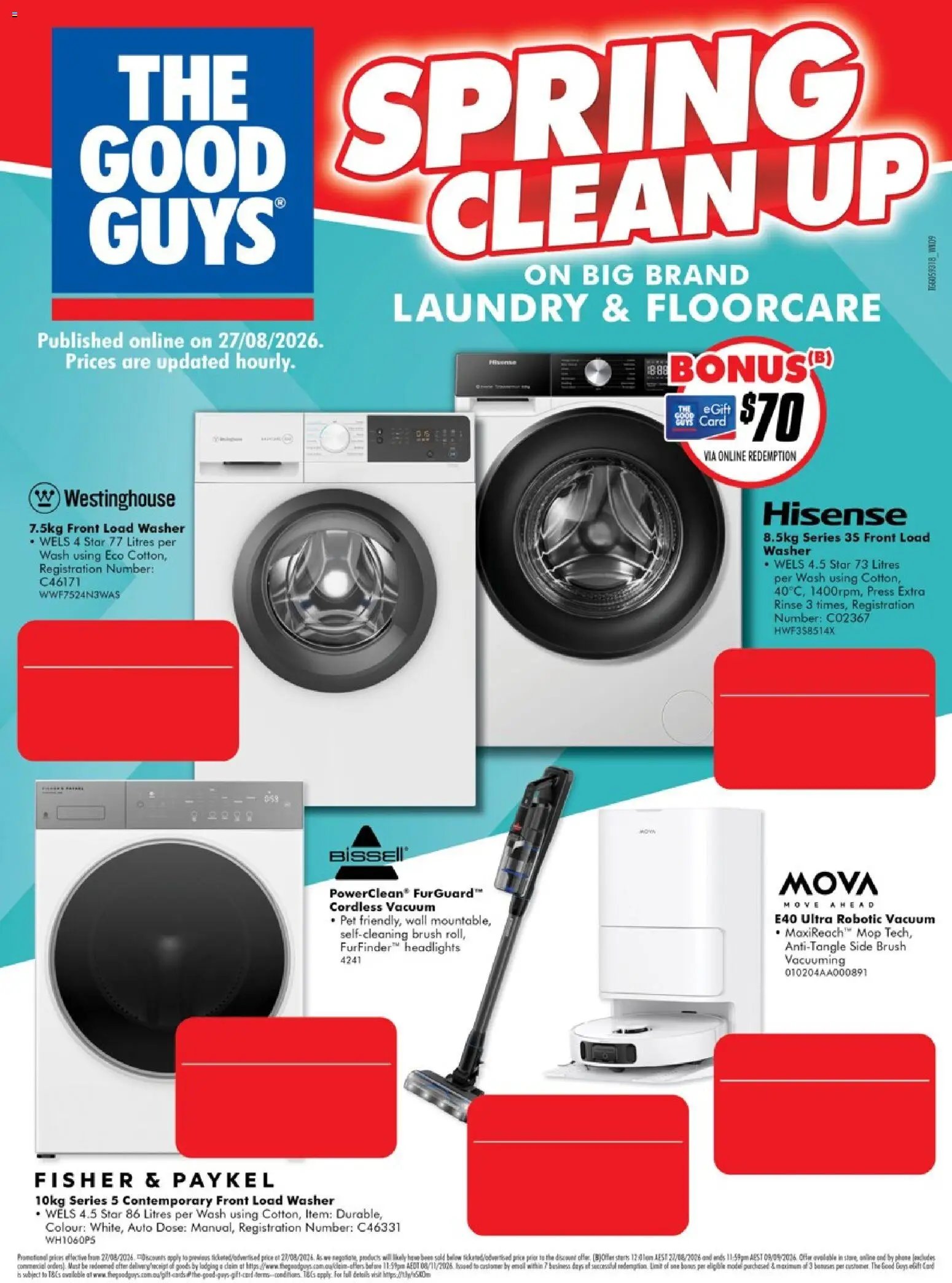 The Good Guys catalogue from 26/08/2026 The Good Guys catalogue SPRING CLEAN