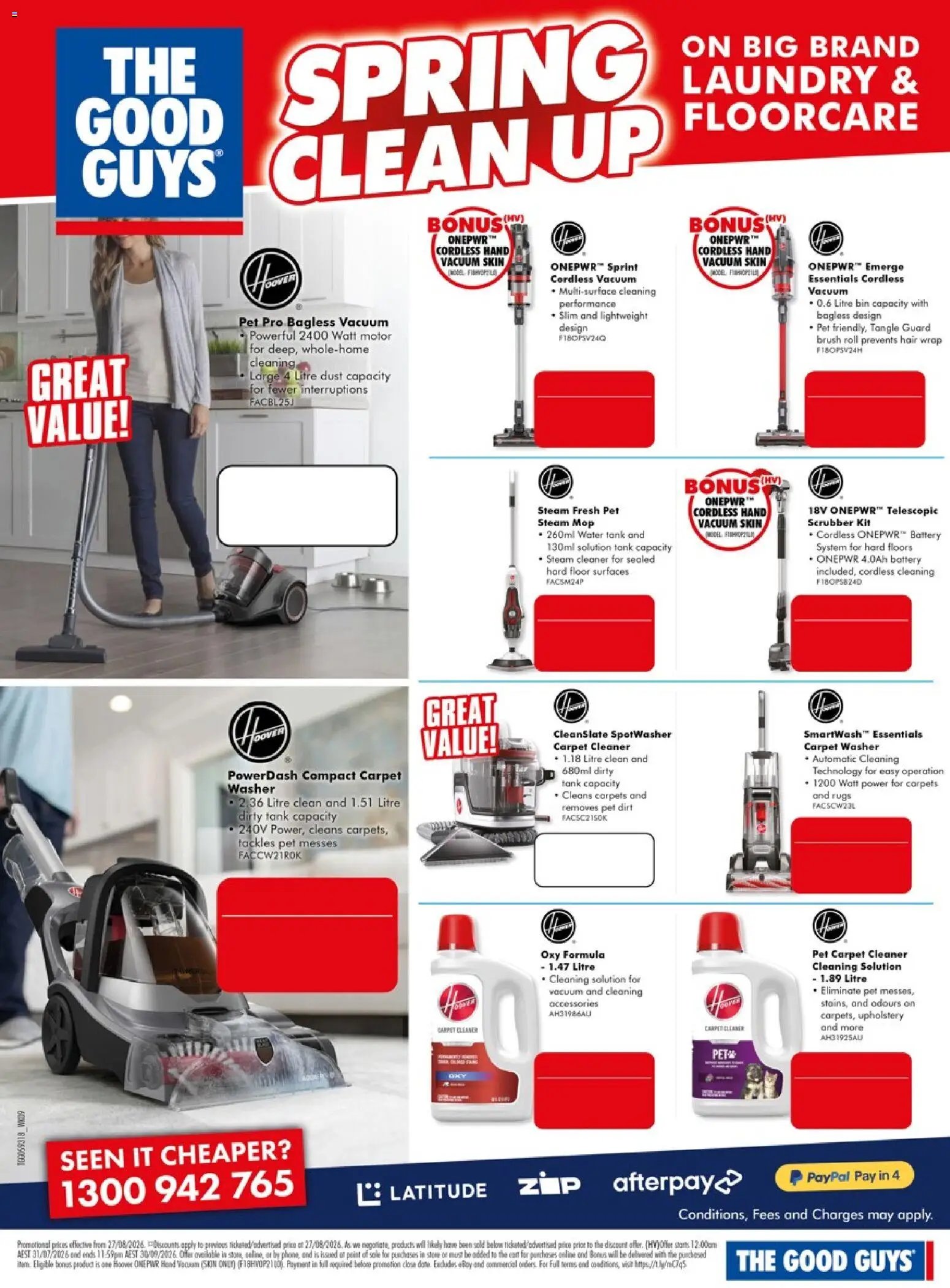 The Good Guys catalogue from 26/08/2026 The Good Guys catalogue SPRING CLEAN