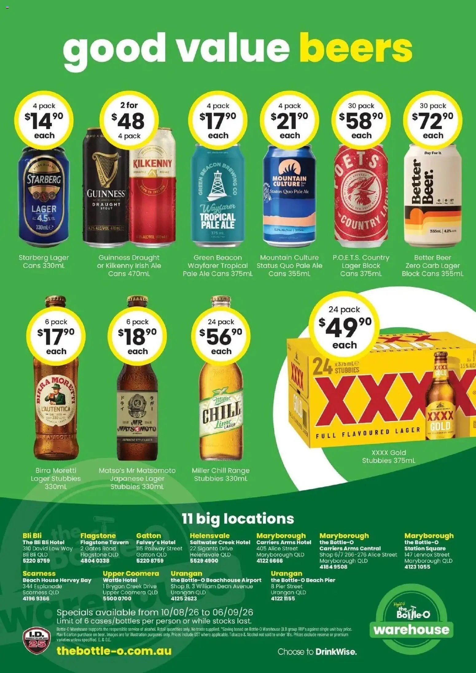 The Bottle-O catalogue from 10/08/2026 The Bottle-O catalogue Maryborough
