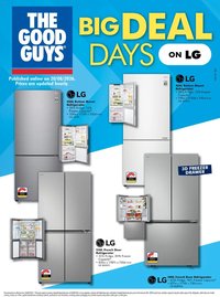 The Good Guys catalogue from 19/08/2026 The Good Guys catalogue LG BIG DEAL DAYS