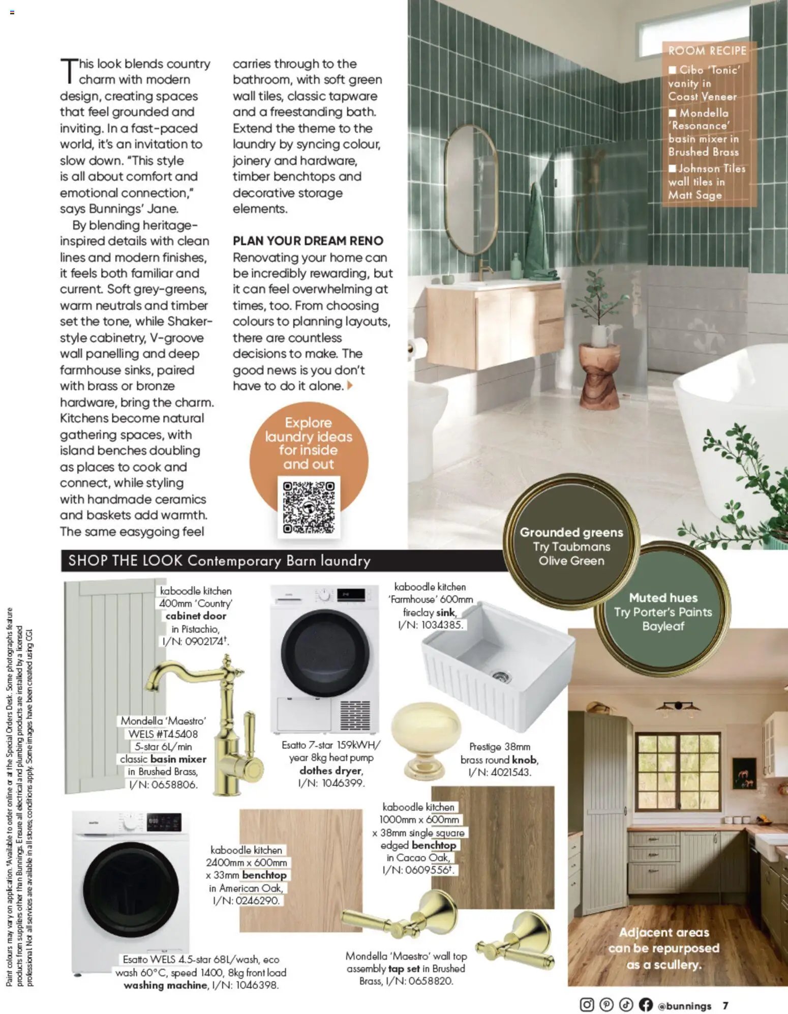 Bunnings Warehouse catalogue from 01/10/2026 Bunnings Warehouse Kitchen, Bathroom & Laundry 2026 Style Guide