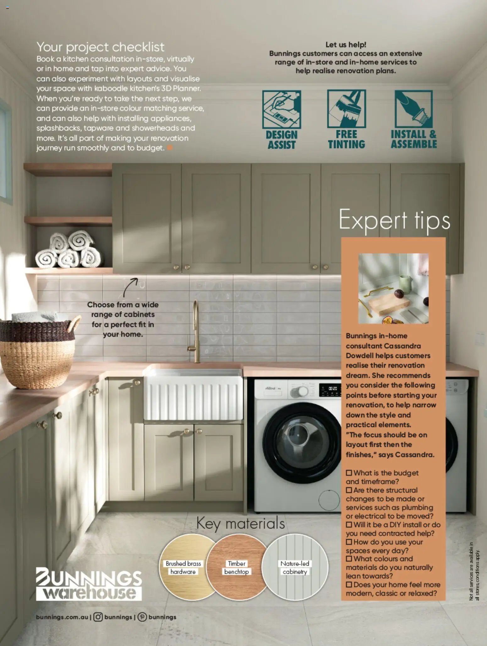 Bunnings Warehouse catalogue from 01/10/2026 Bunnings Warehouse Kitchen, Bathroom & Laundry 2026 Style Guide