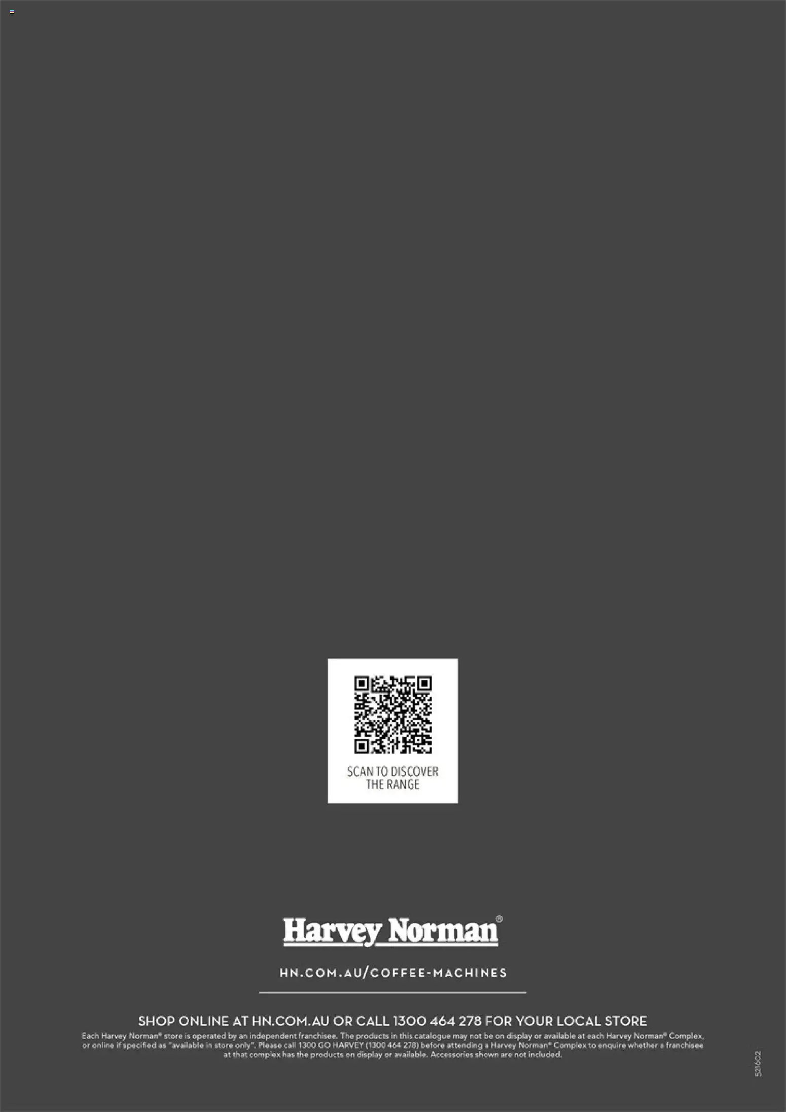 Harvey Norman catalogue from 09/07/2026 Harvey Norman The Coffee Collection