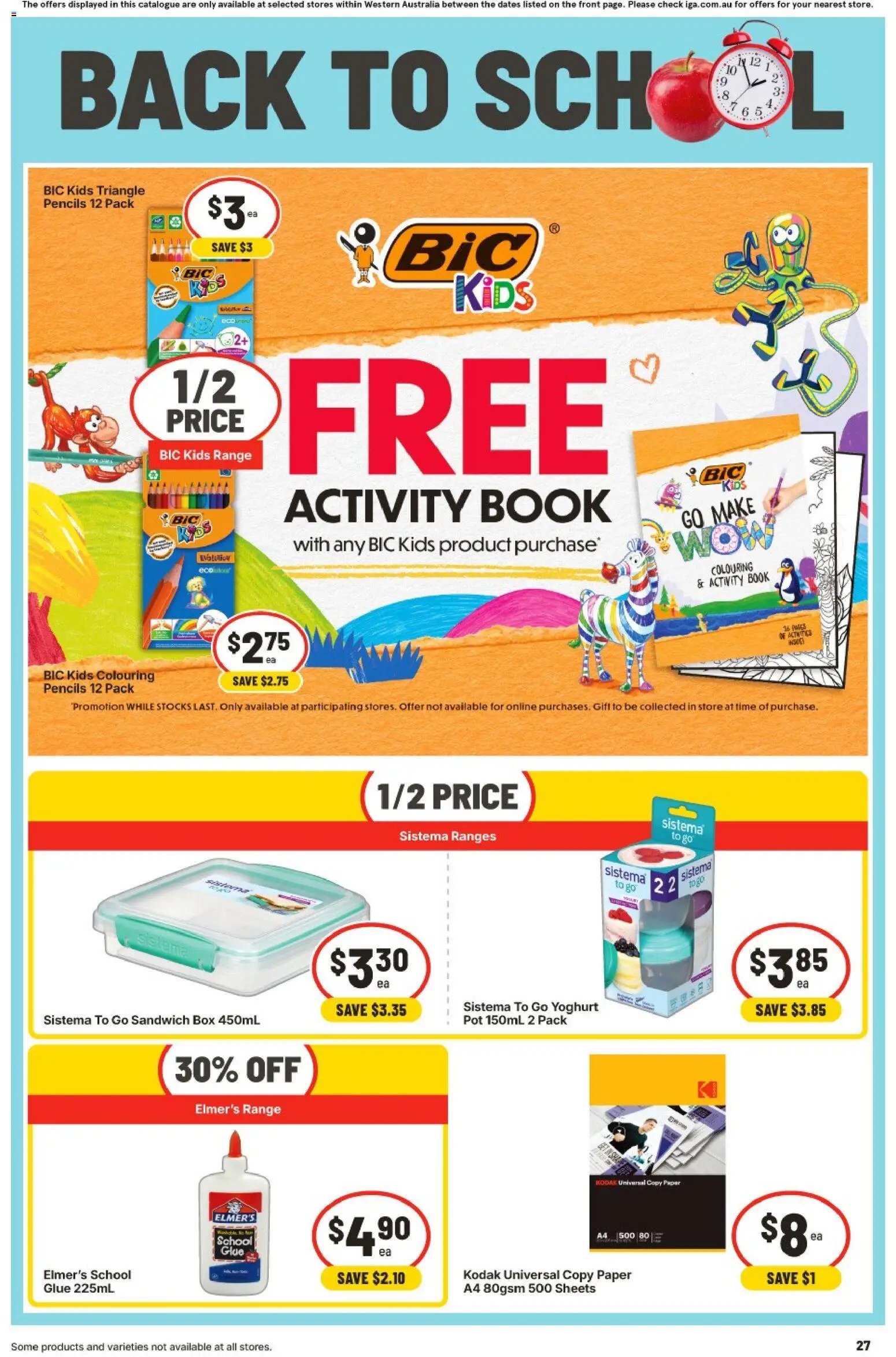 IGA catalogue from 30/09/2026 IGA catalogue Claremont