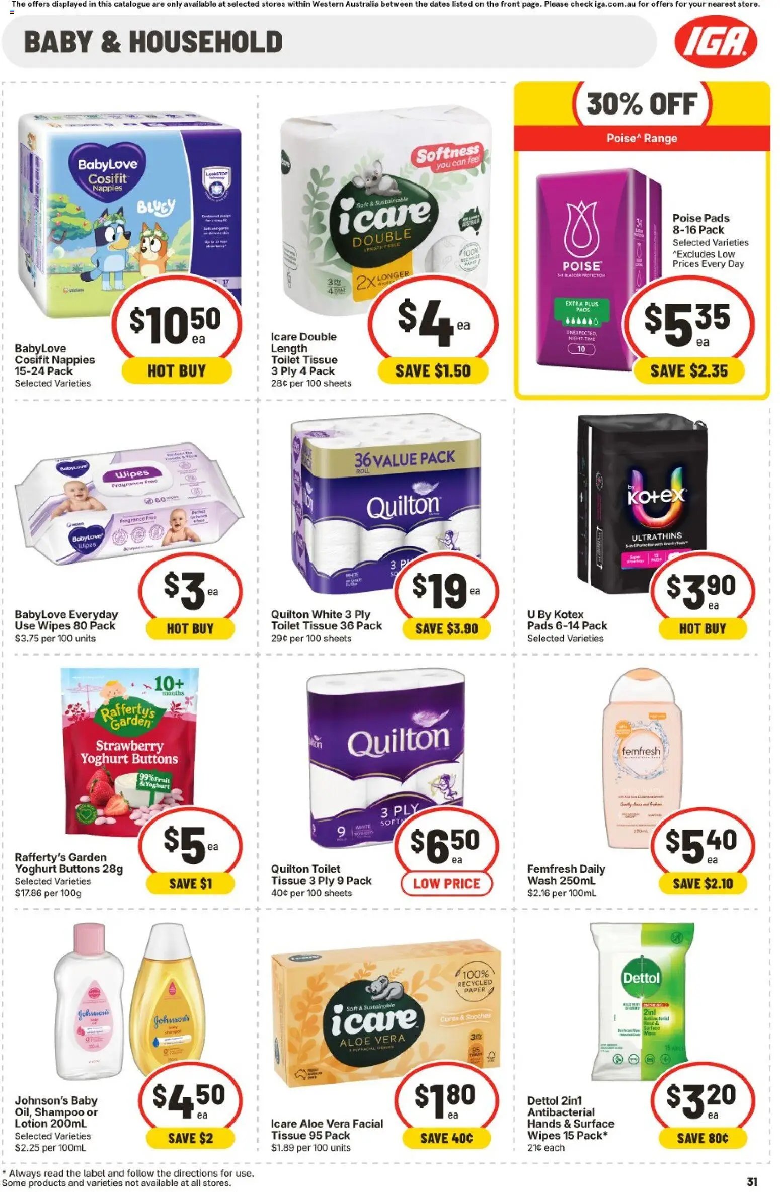IGA catalogue from 30/09/2026 IGA catalogue Claremont
