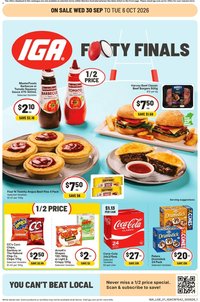IGA catalogue from 30/09/2026 IGA catalogue Claremont