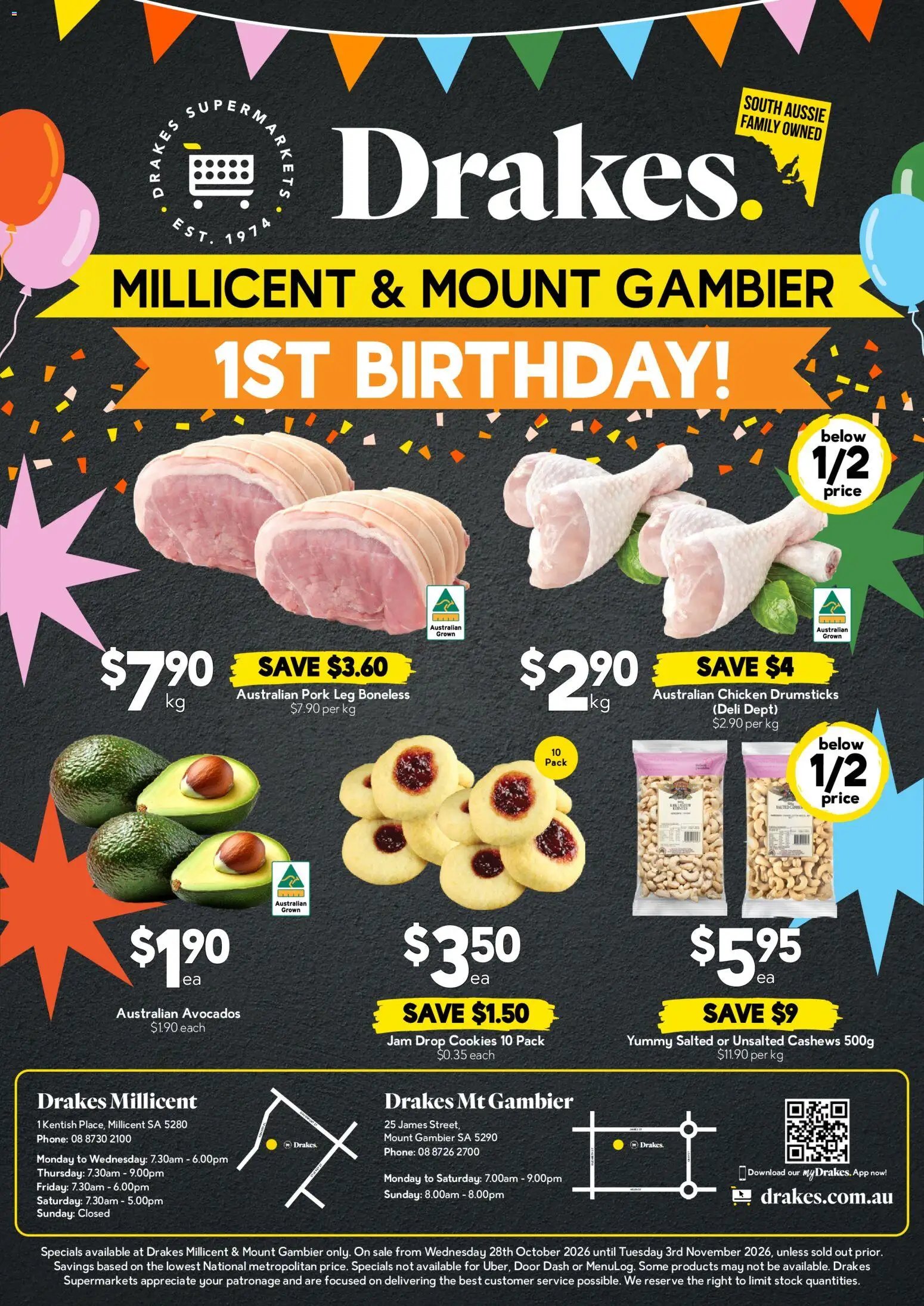 Drakes catalogue Millicent & Mount Gambier valid from 28/10/2026 - Latest Specials & Offers