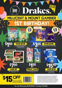 Drakes catalogue Millicent & Mount Gambier valid from 28/10/2026 - Latest Specials & Offers