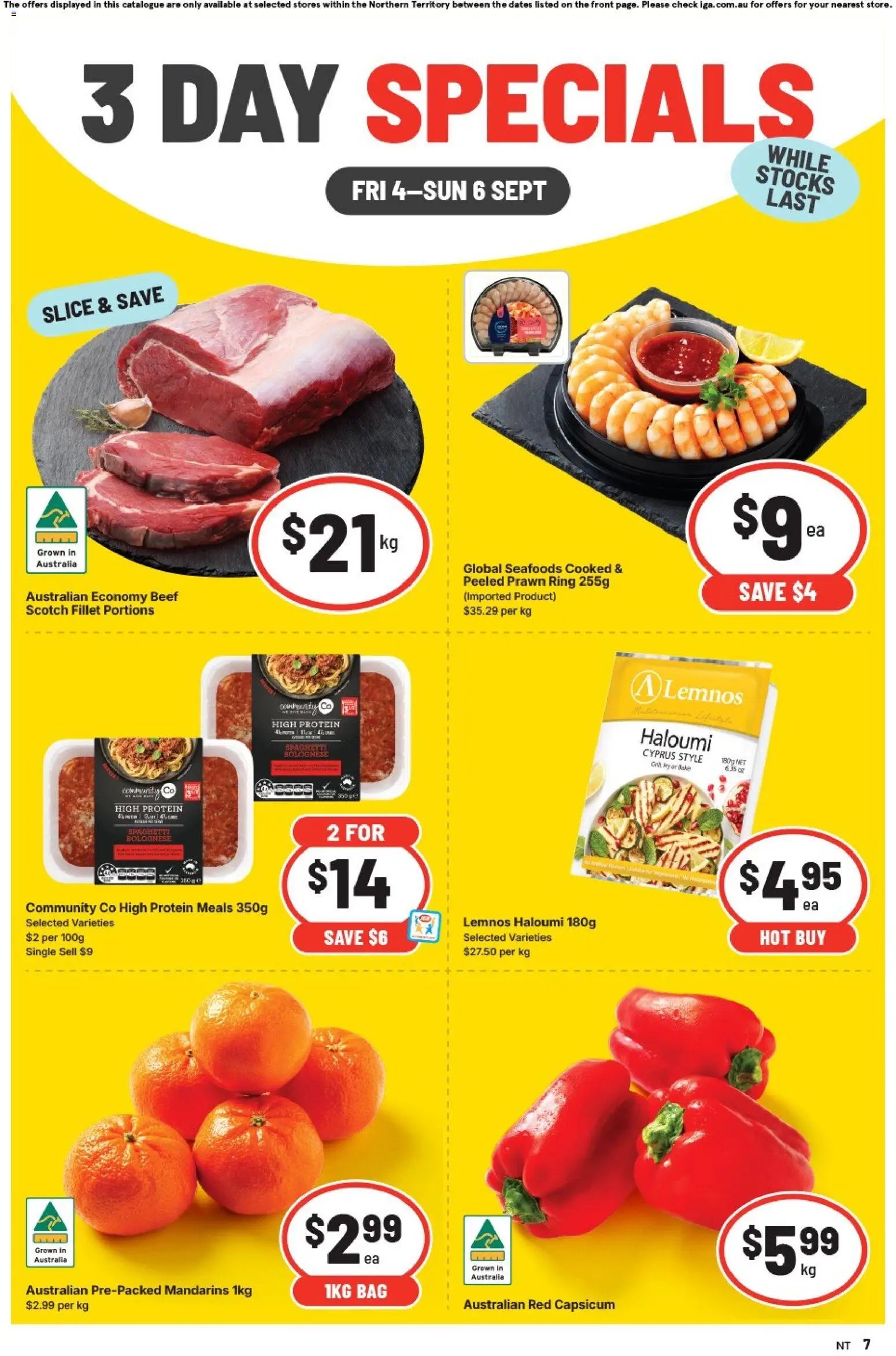 IGA catalogue from 04/09/2026 IGA 3 Day Specials Zuccoli