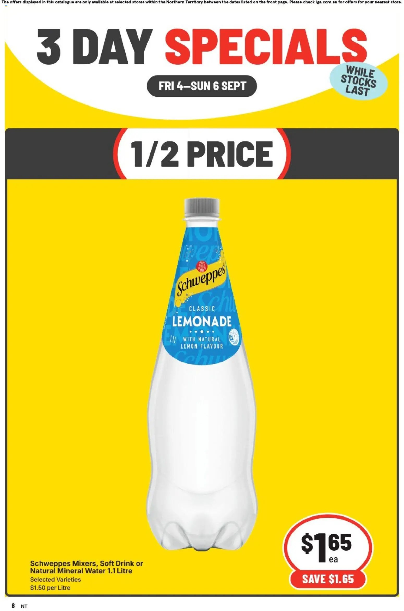 IGA catalogue from 04/09/2026 IGA 3 Day Specials Zuccoli
