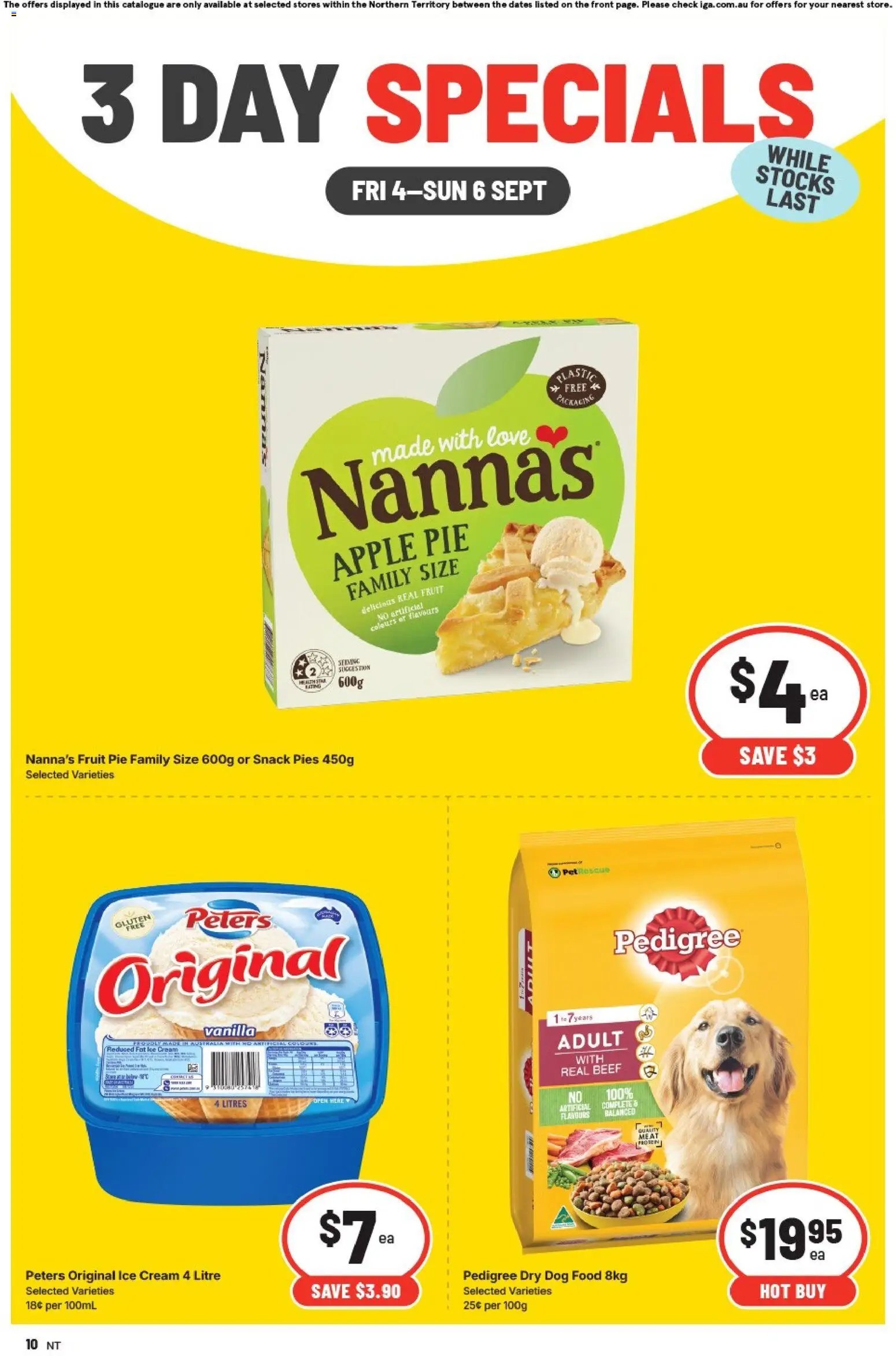 IGA catalogue from 04/09/2026 IGA 3 Day Specials Zuccoli