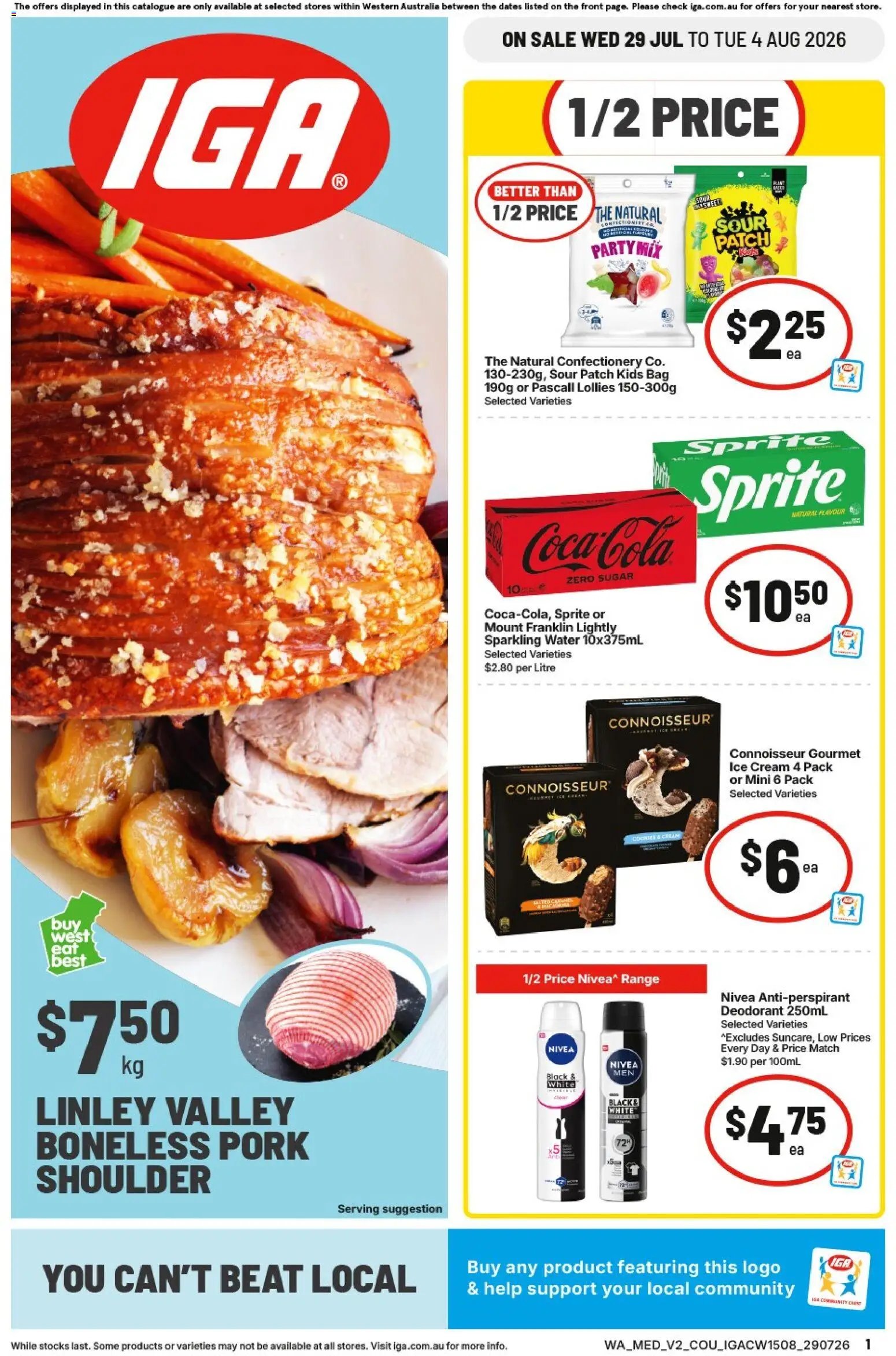 IGA catalogue from 29/07/2026 IGA catalogue NT/WA