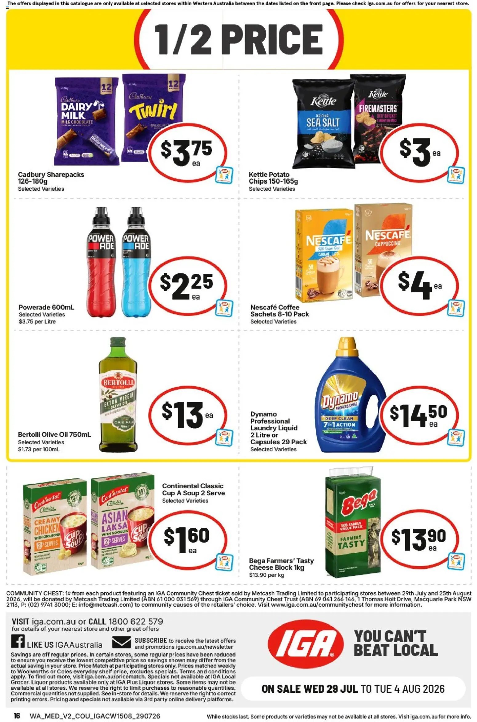 IGA catalogue from 29/07/2026 IGA catalogue NT/WA