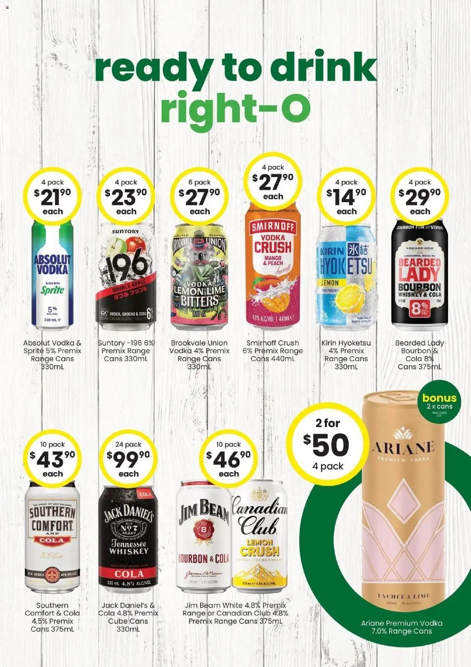 The Bottle-O catalogue from 10/08/2026 Good Value Booze, For Good Value People. QLD 10/08