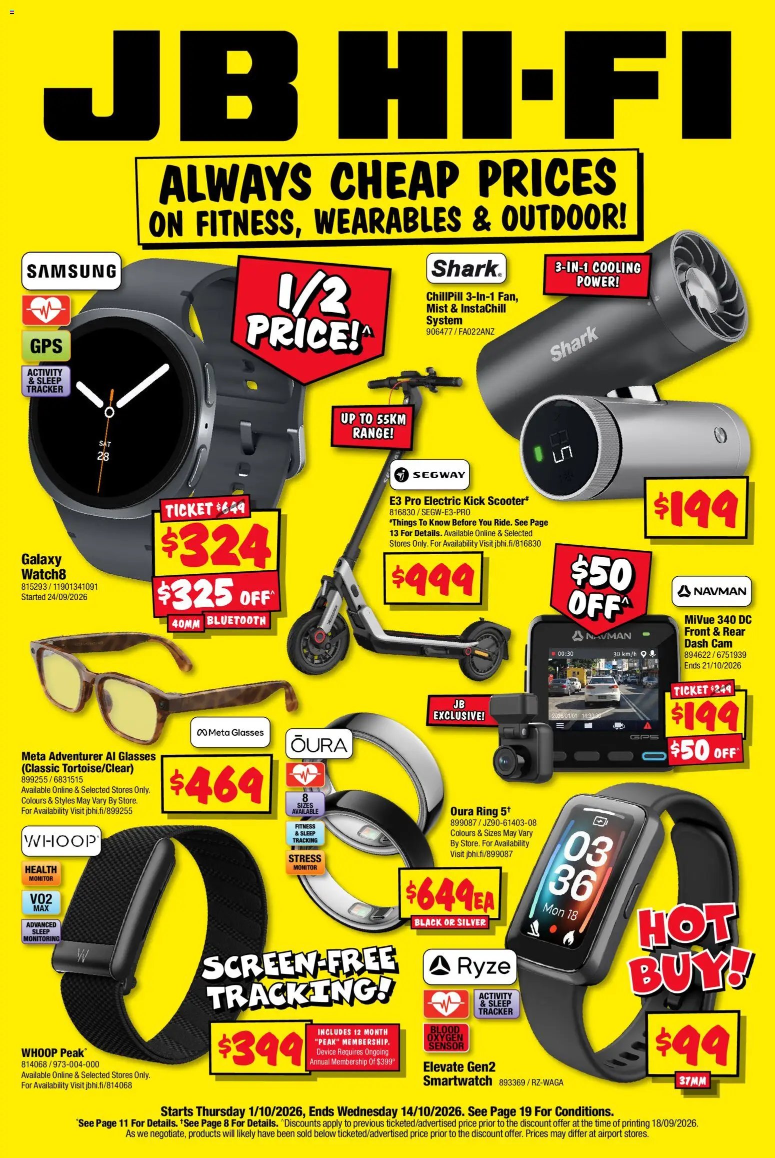 JB Hi-Fi catalogue from 01/10/2026 JB Hi-Fi catalogue Fitness, Wearables & Outdoor