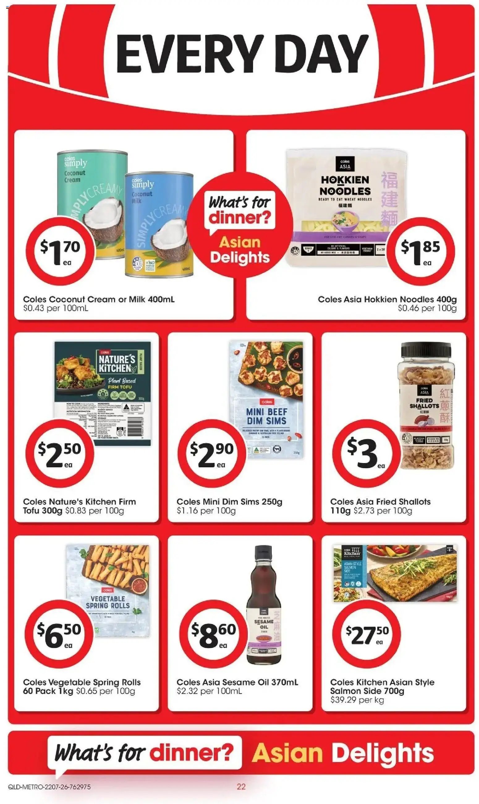 Coles catalogue from 22/07/2026 Coles catalogue QLD