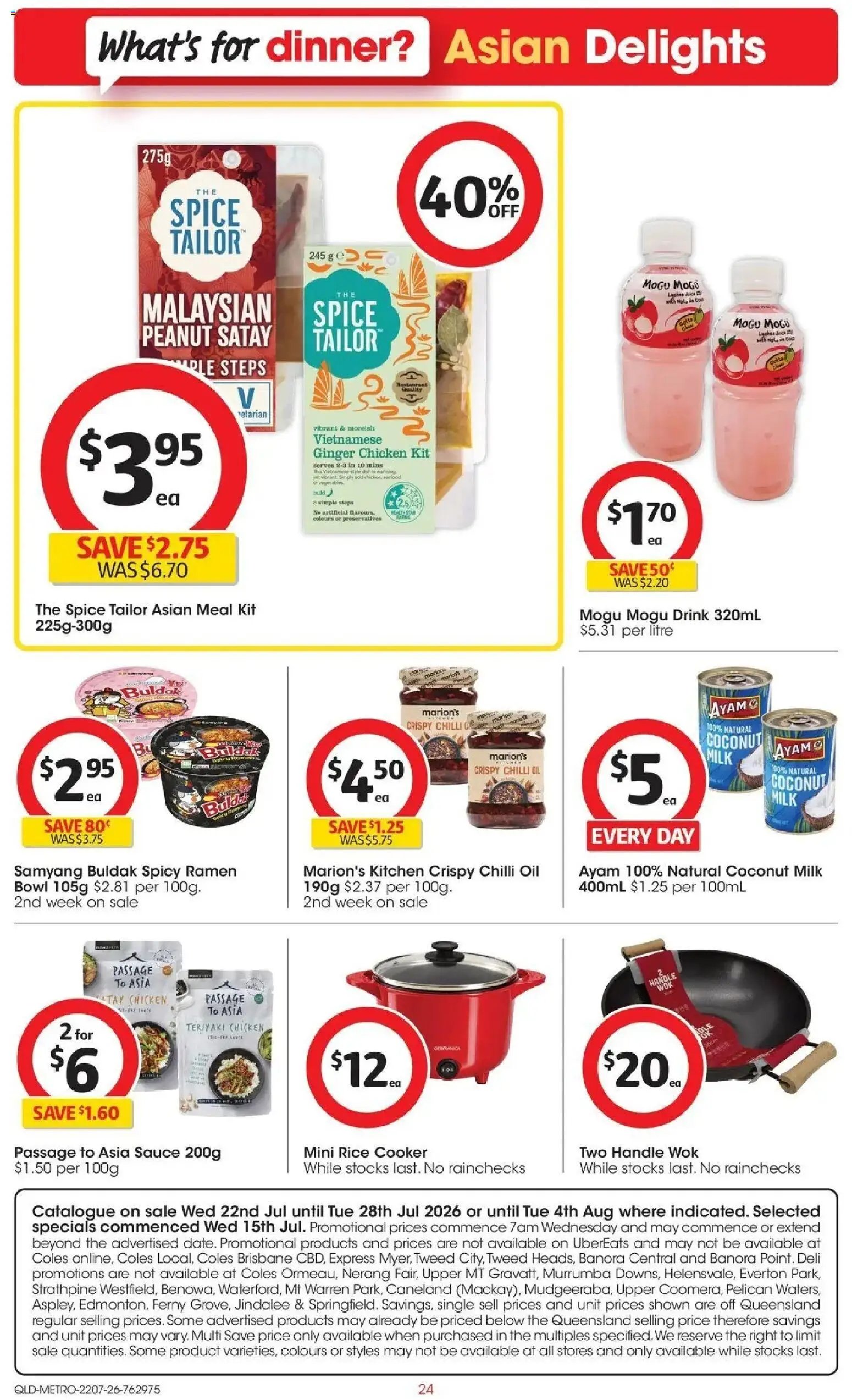 Coles catalogue from 22/07/2026 Coles catalogue QLD
