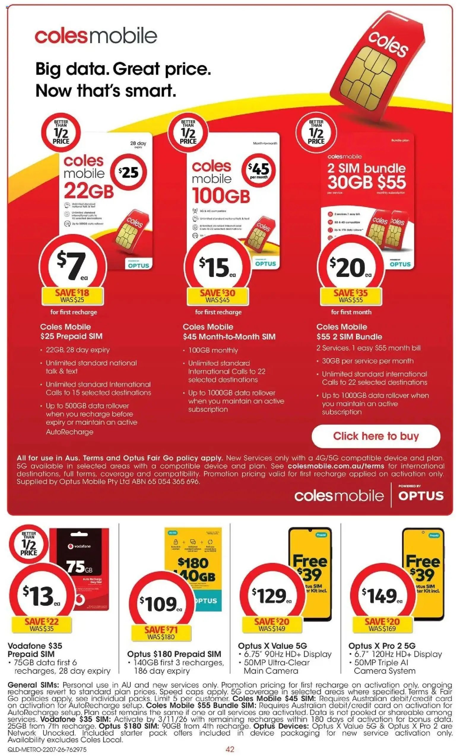 Coles catalogue from 22/07/2026 Coles catalogue QLD