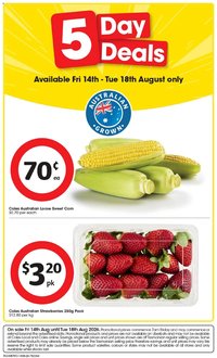 Coles catalogue from 14/08/2026 IGA 5 Day Deals TAS