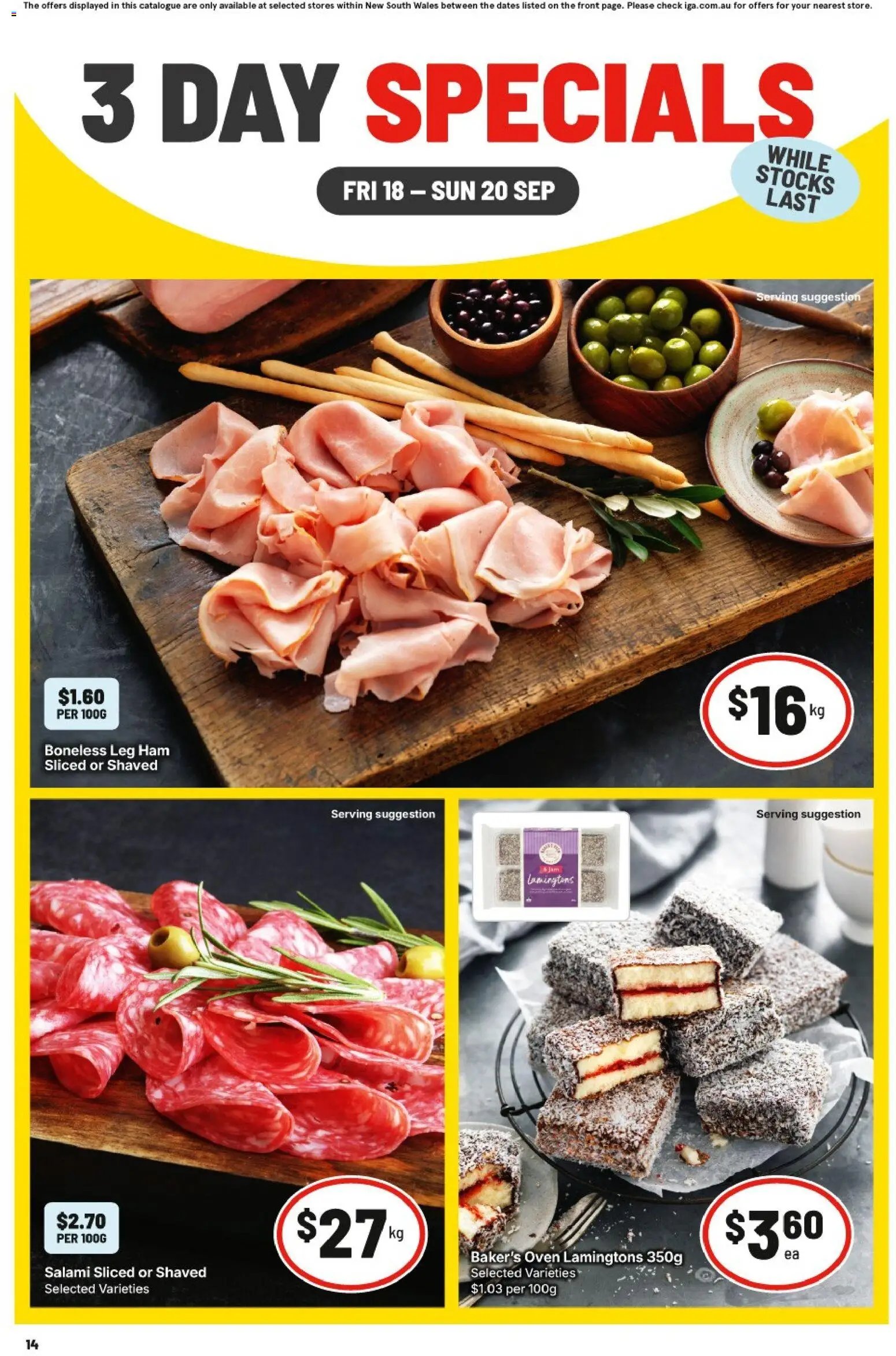 IGA catalogue from 18/09/2026 IGA catalogue Forest Lodge