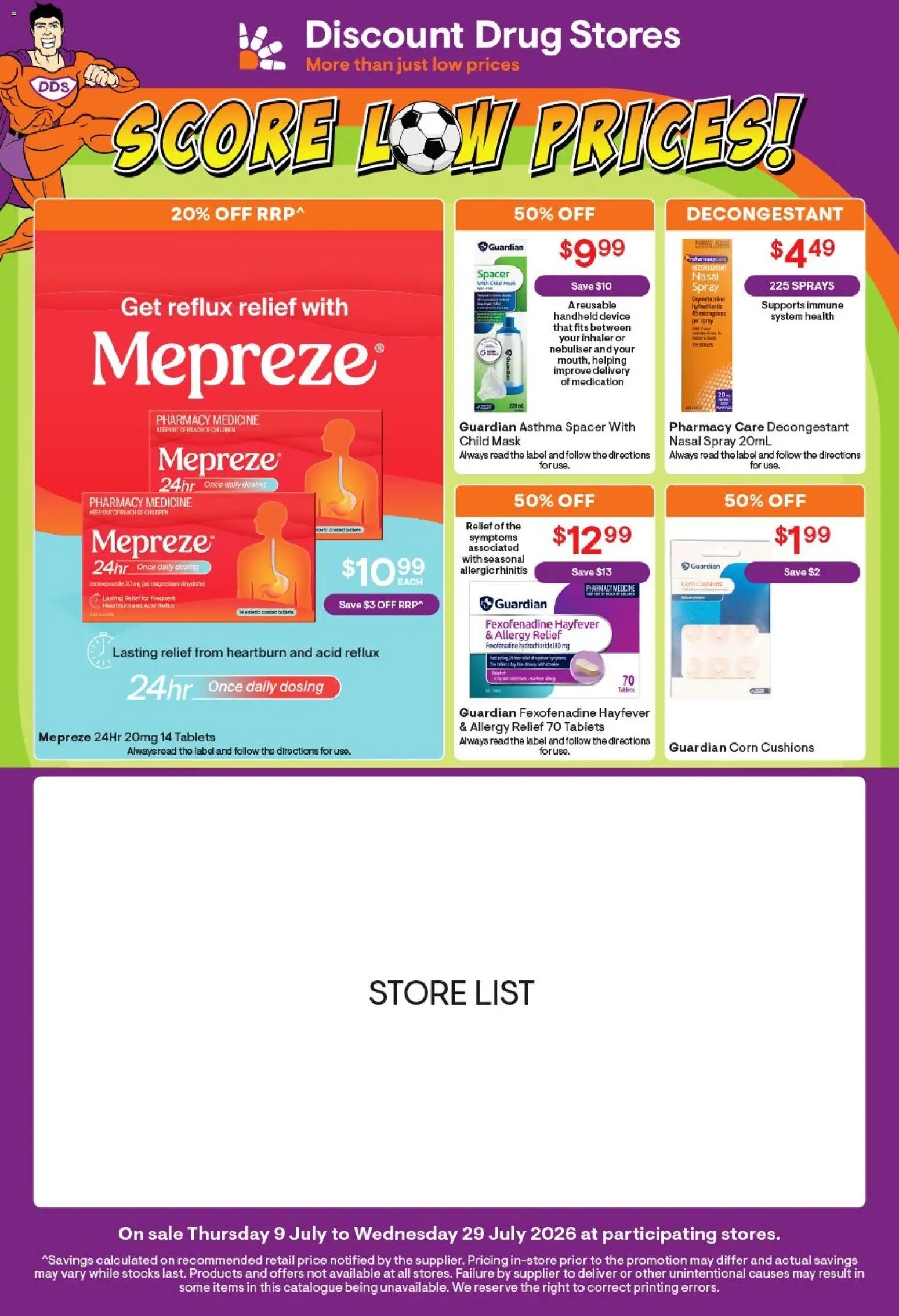 Discount Drug Stores catalogue from 09/07/2026 Discount Drug Stores catalogue