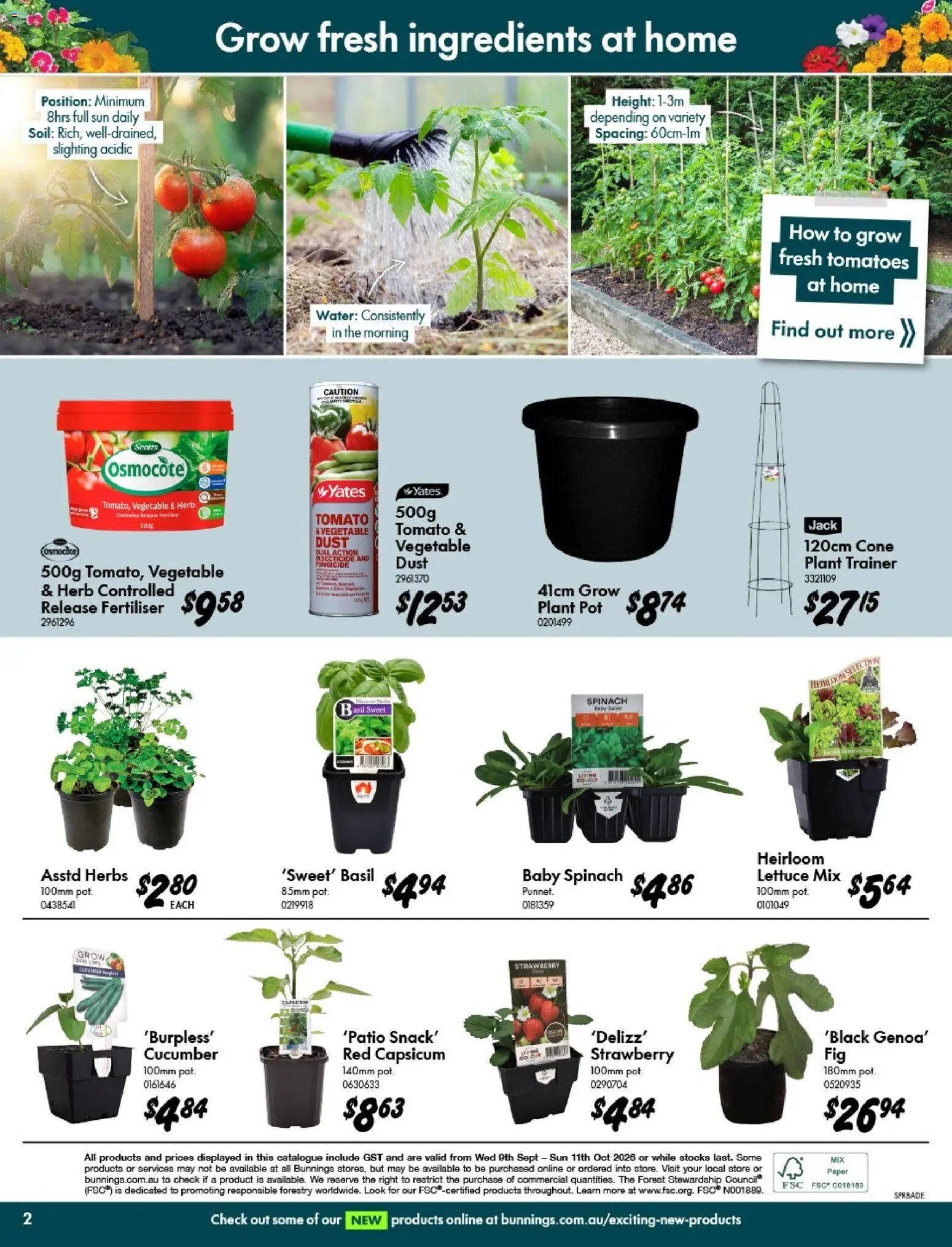 Bunnings Warehouse catalogue from 09/09/2026 Bunnings Warehouse - Spring Starts Here Kent Town