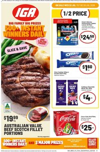 IGA catalogue from 22/07/2026 IGA catalogue NT/WA