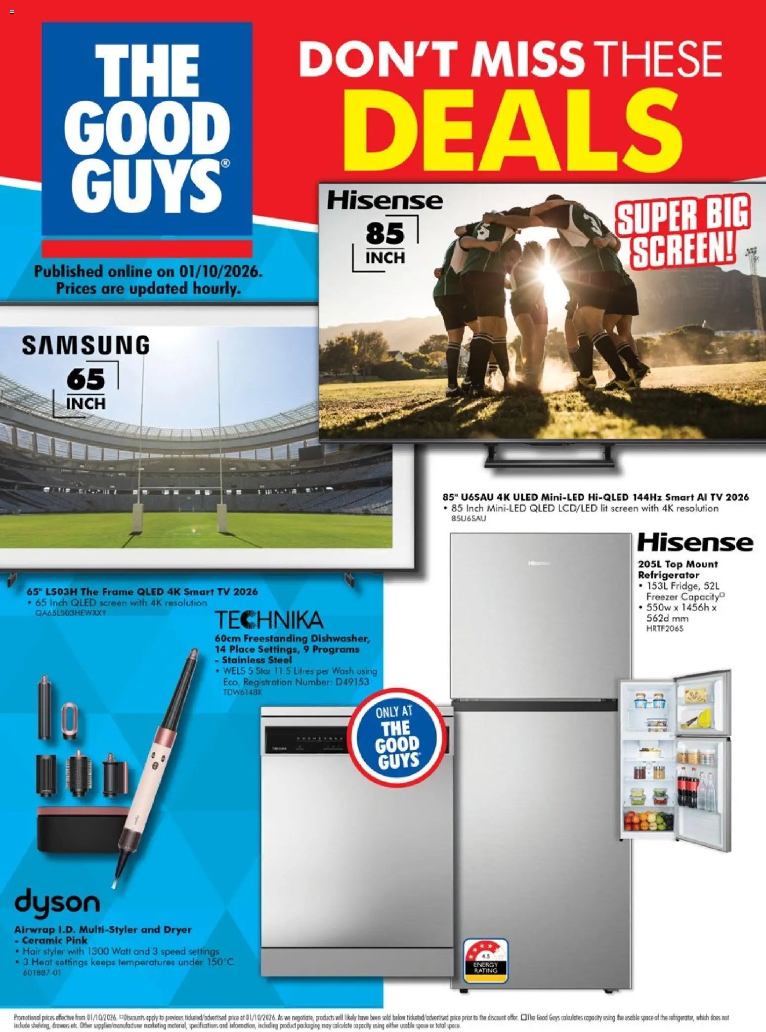 The Good Guys catalogue from 01/10/2026 The Good Guys Don't Miss These Deals