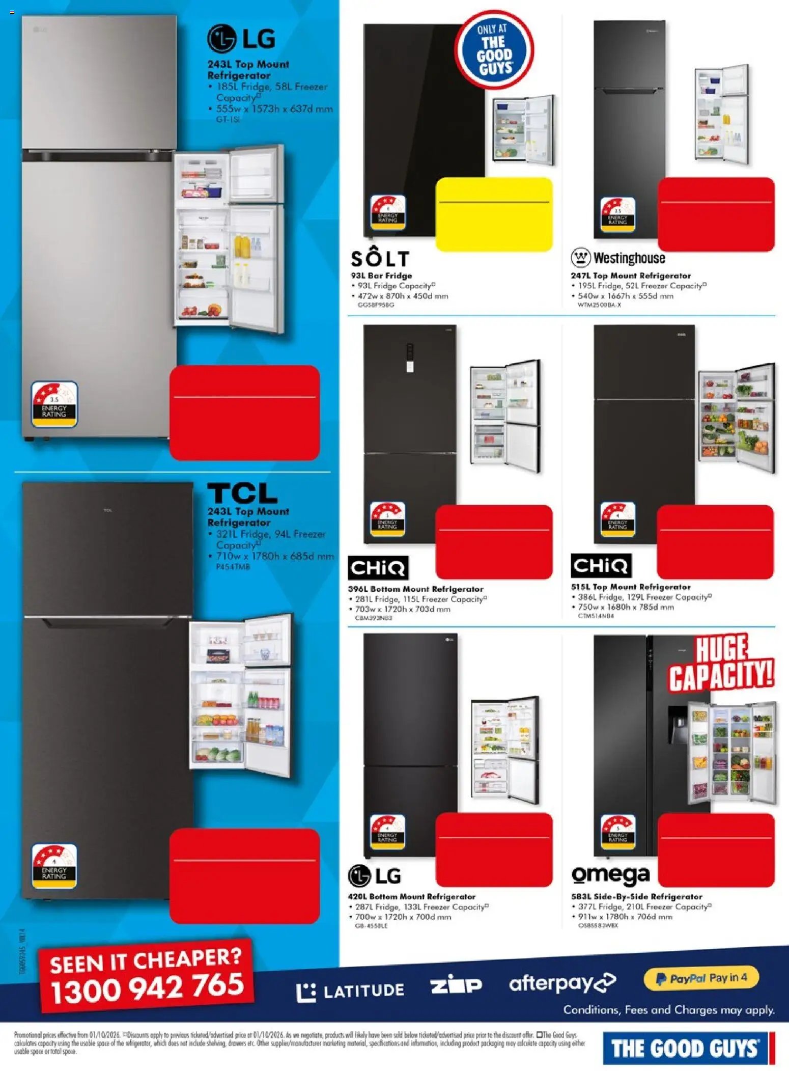 The Good Guys catalogue from 01/10/2026 The Good Guys Don't Miss These Deals