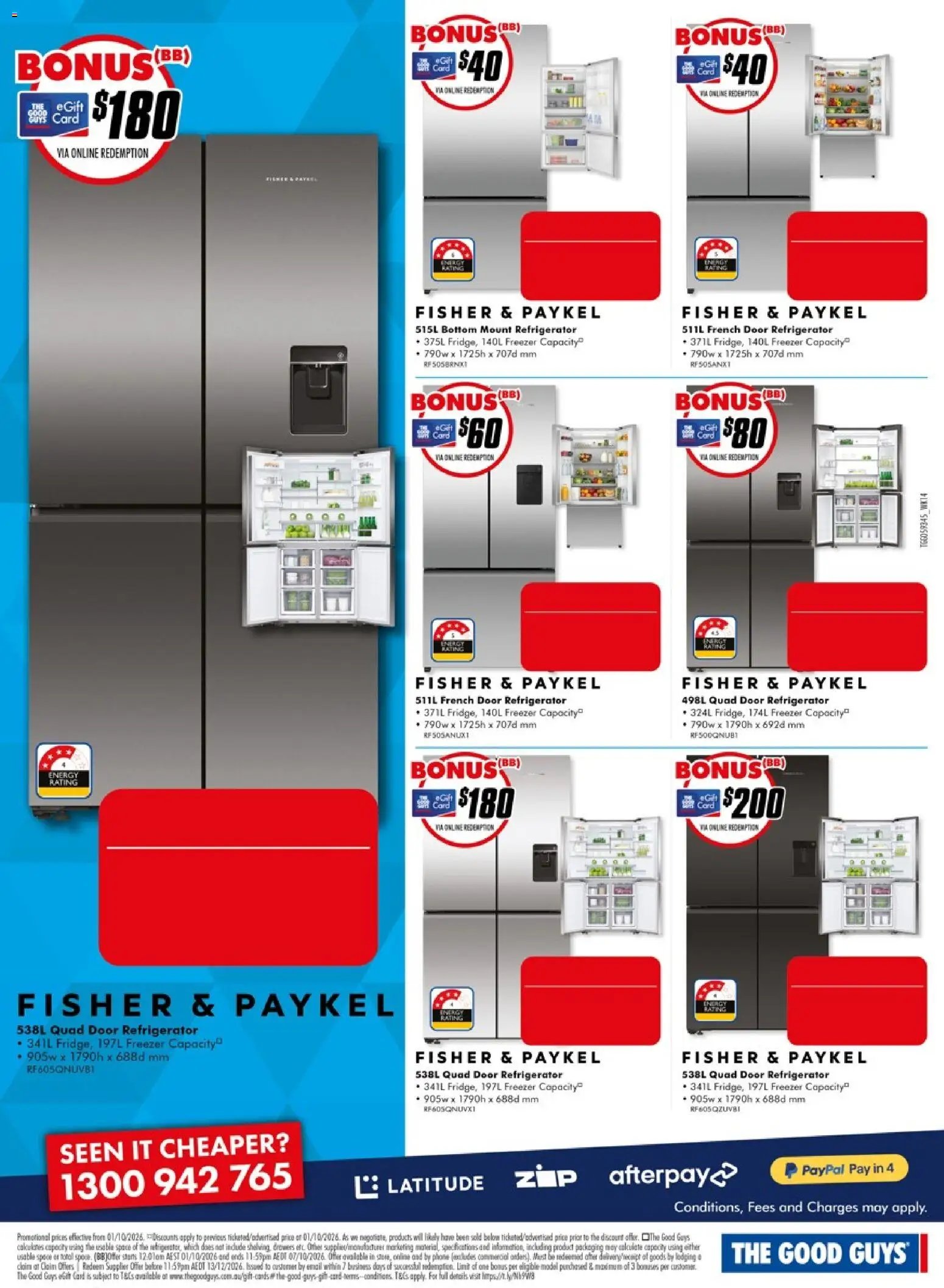 The Good Guys catalogue from 01/10/2026 The Good Guys Don't Miss These Deals