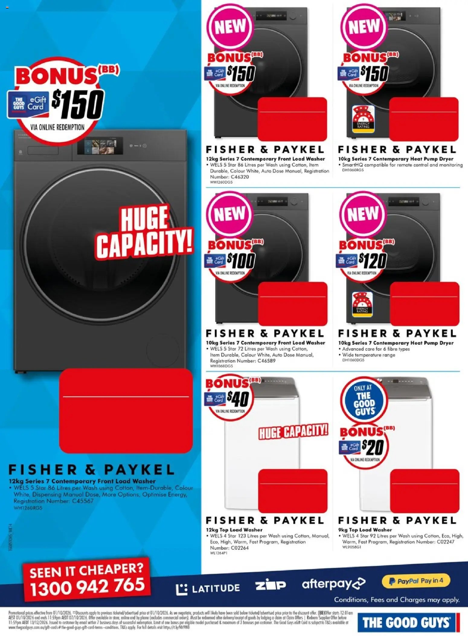 The Good Guys catalogue from 01/10/2026 The Good Guys Don't Miss These Deals