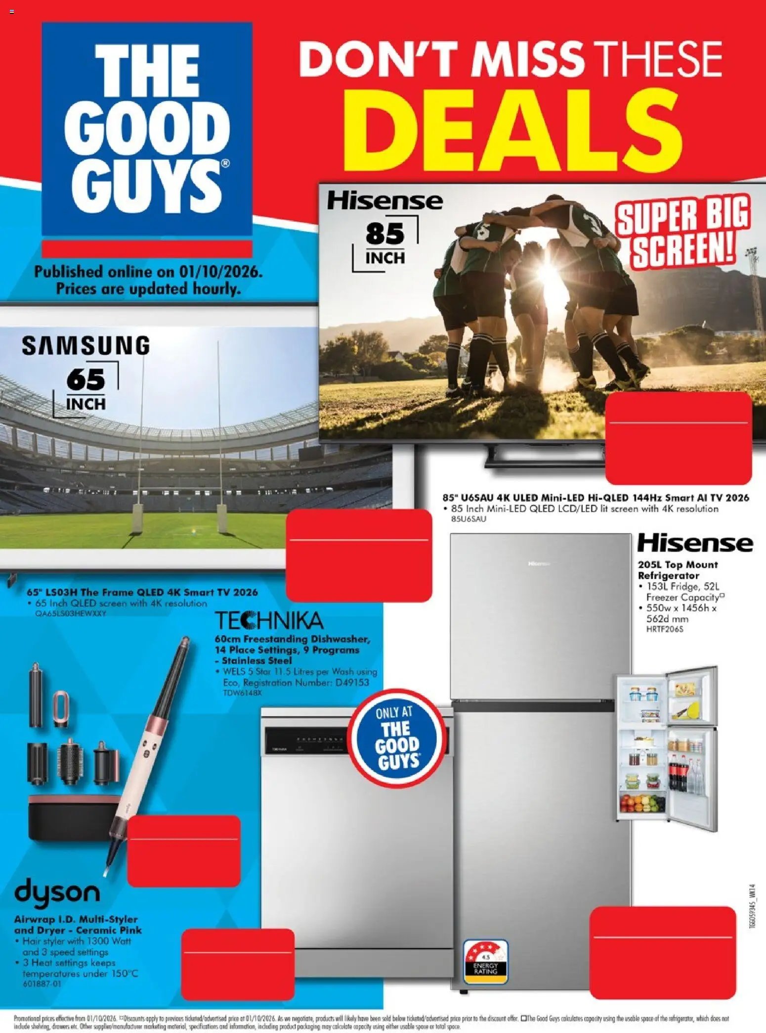 The Good Guys catalogue from 01/10/2026 The Good Guys Don't Miss These Deals