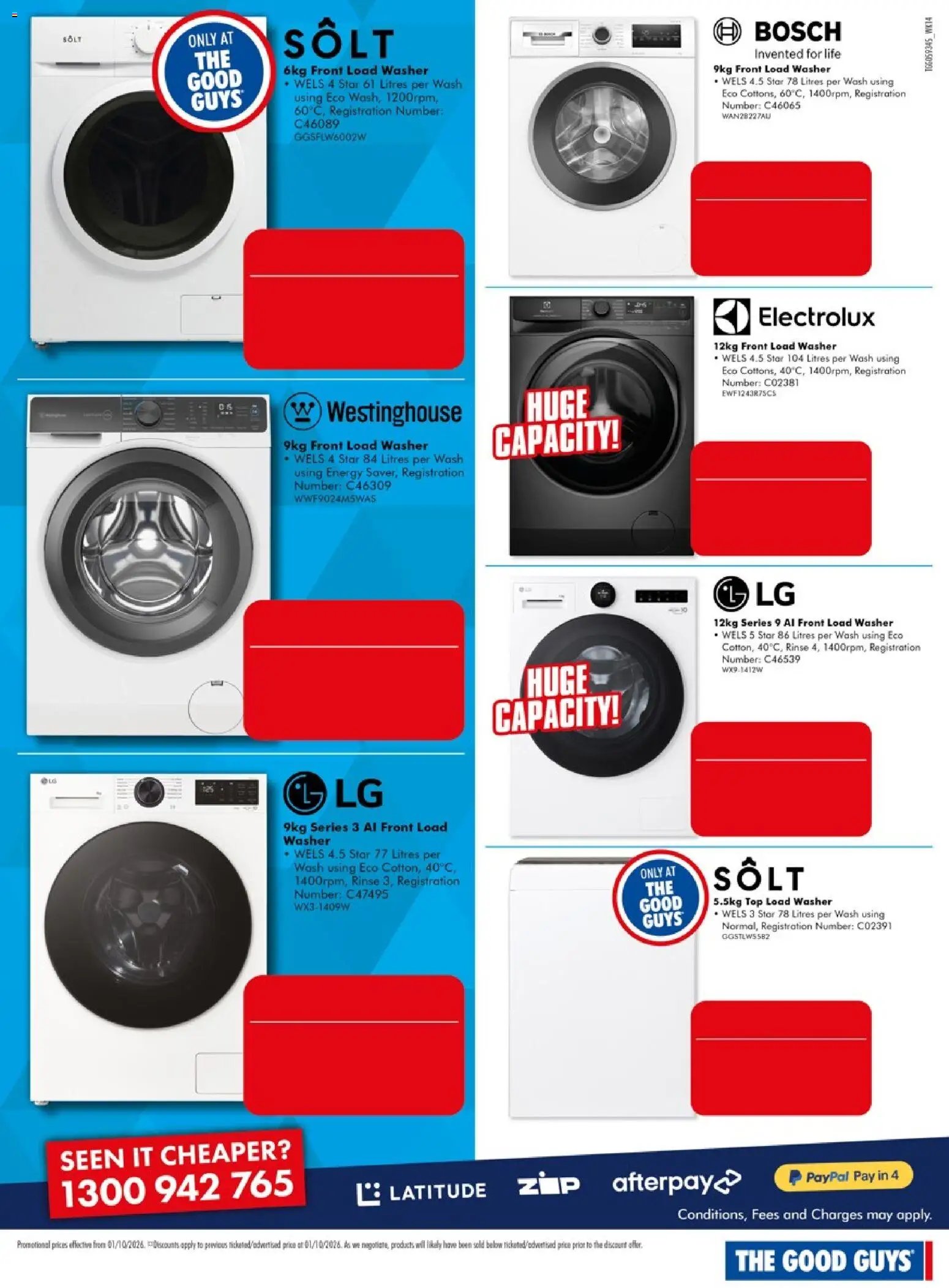 The Good Guys catalogue from 01/10/2026 The Good Guys Don't Miss These Deals