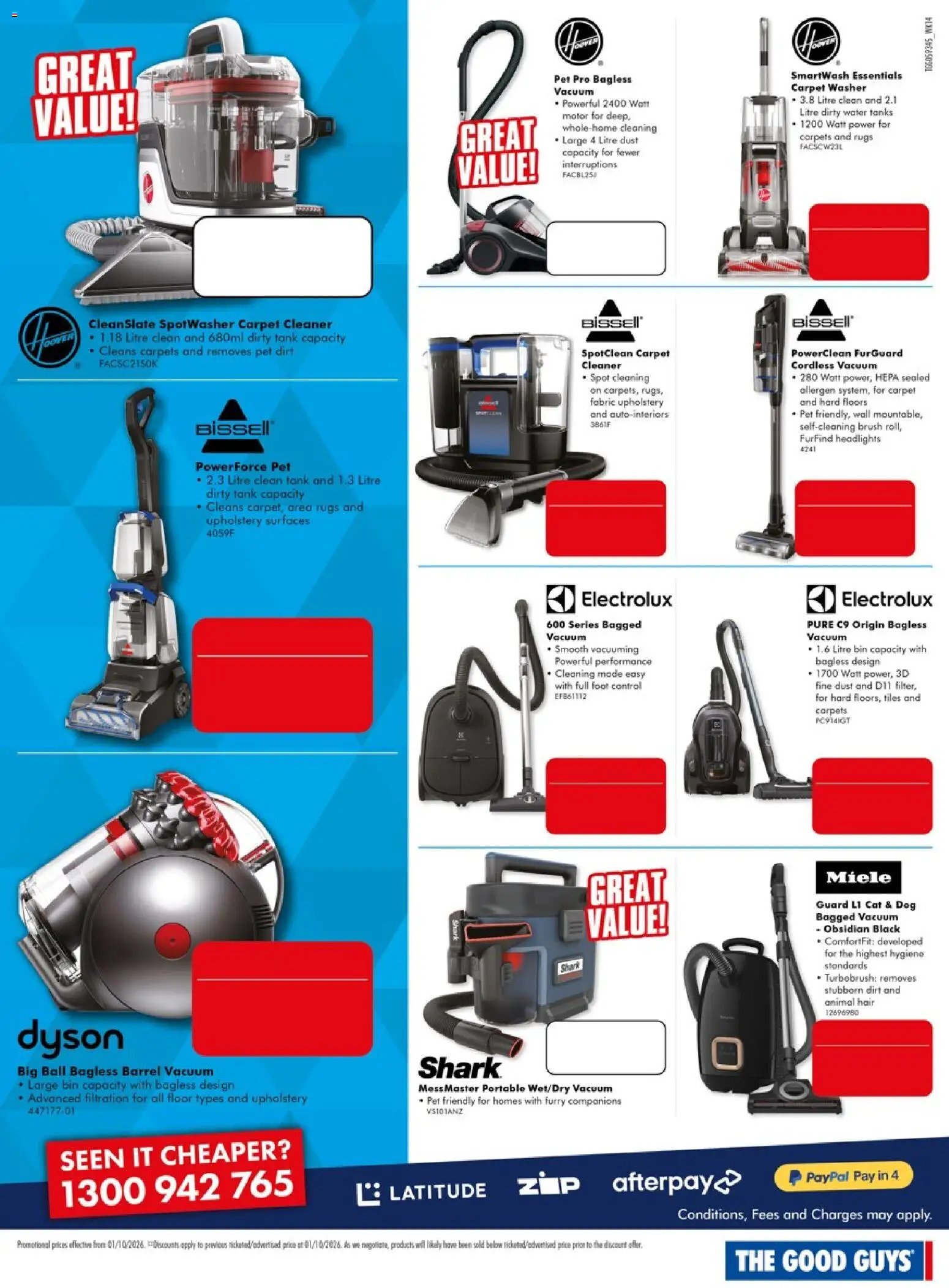 The Good Guys catalogue from 01/10/2026 The Good Guys Don't Miss These Deals