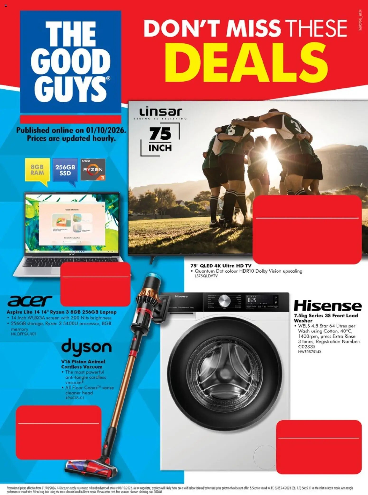 The Good Guys catalogue from 01/10/2026 The Good Guys Don't Miss These Deals