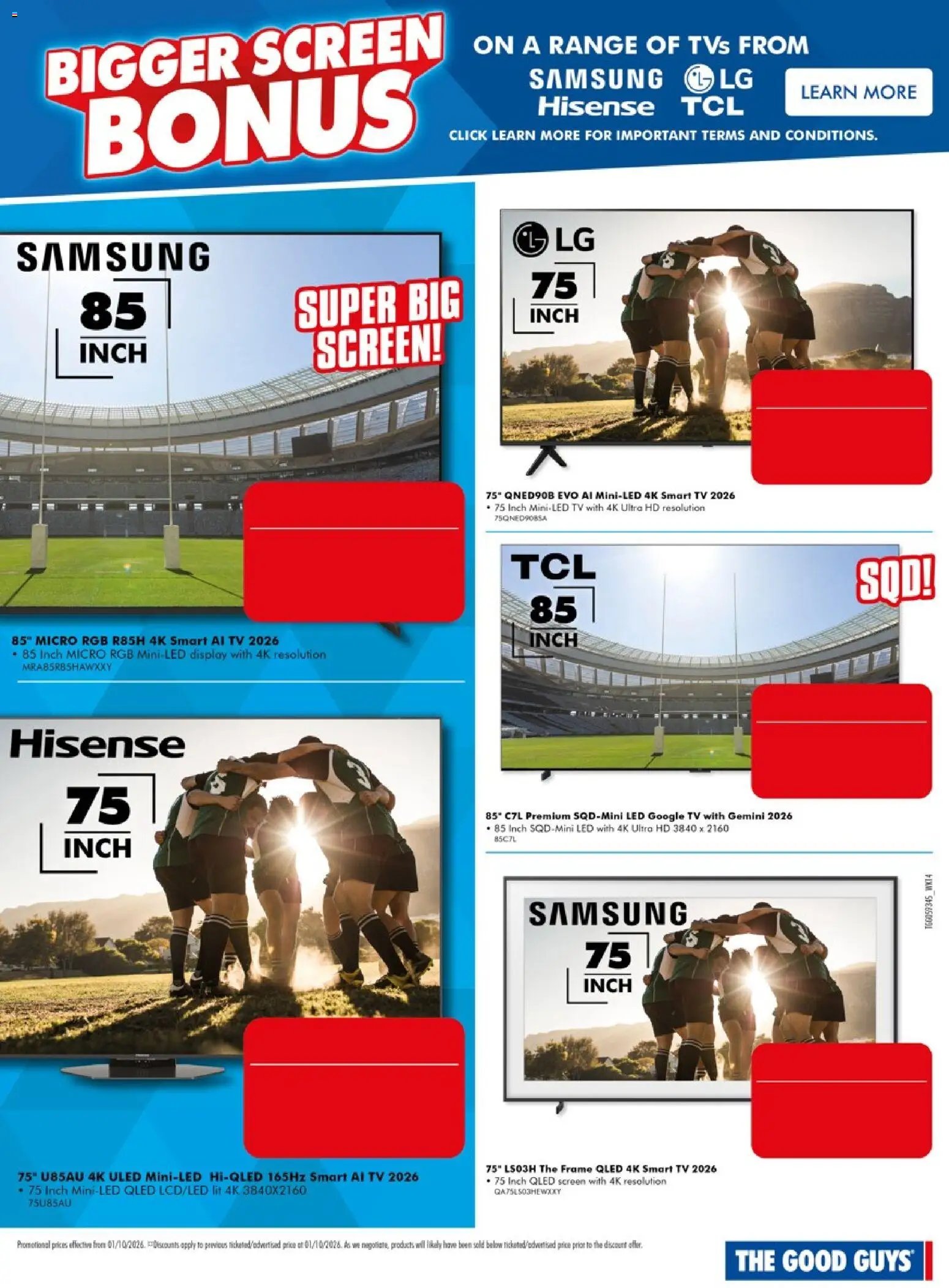 The Good Guys catalogue from 01/10/2026 The Good Guys Don't Miss These Deals