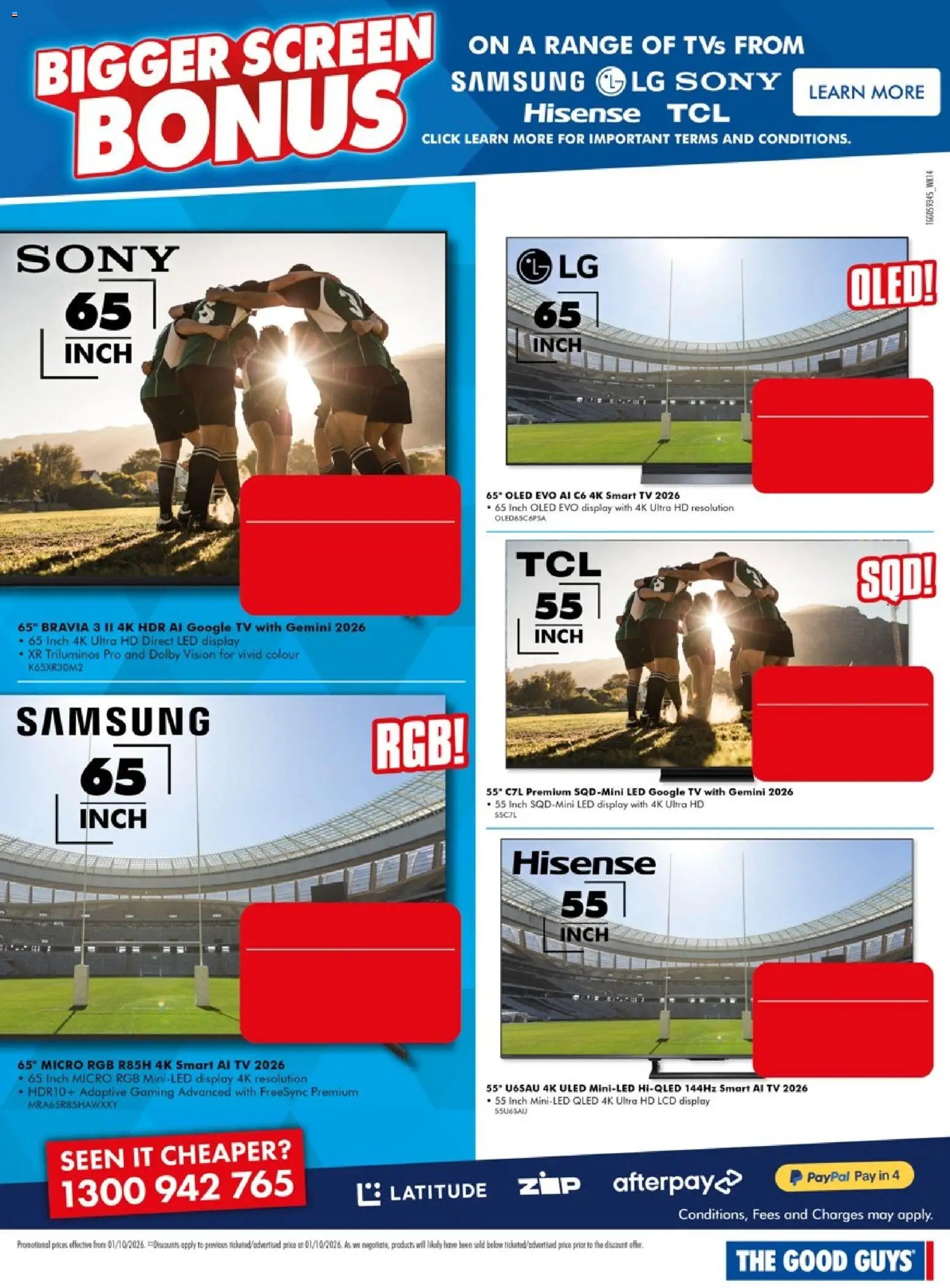 The Good Guys catalogue from 01/10/2026 The Good Guys Don't Miss These Deals