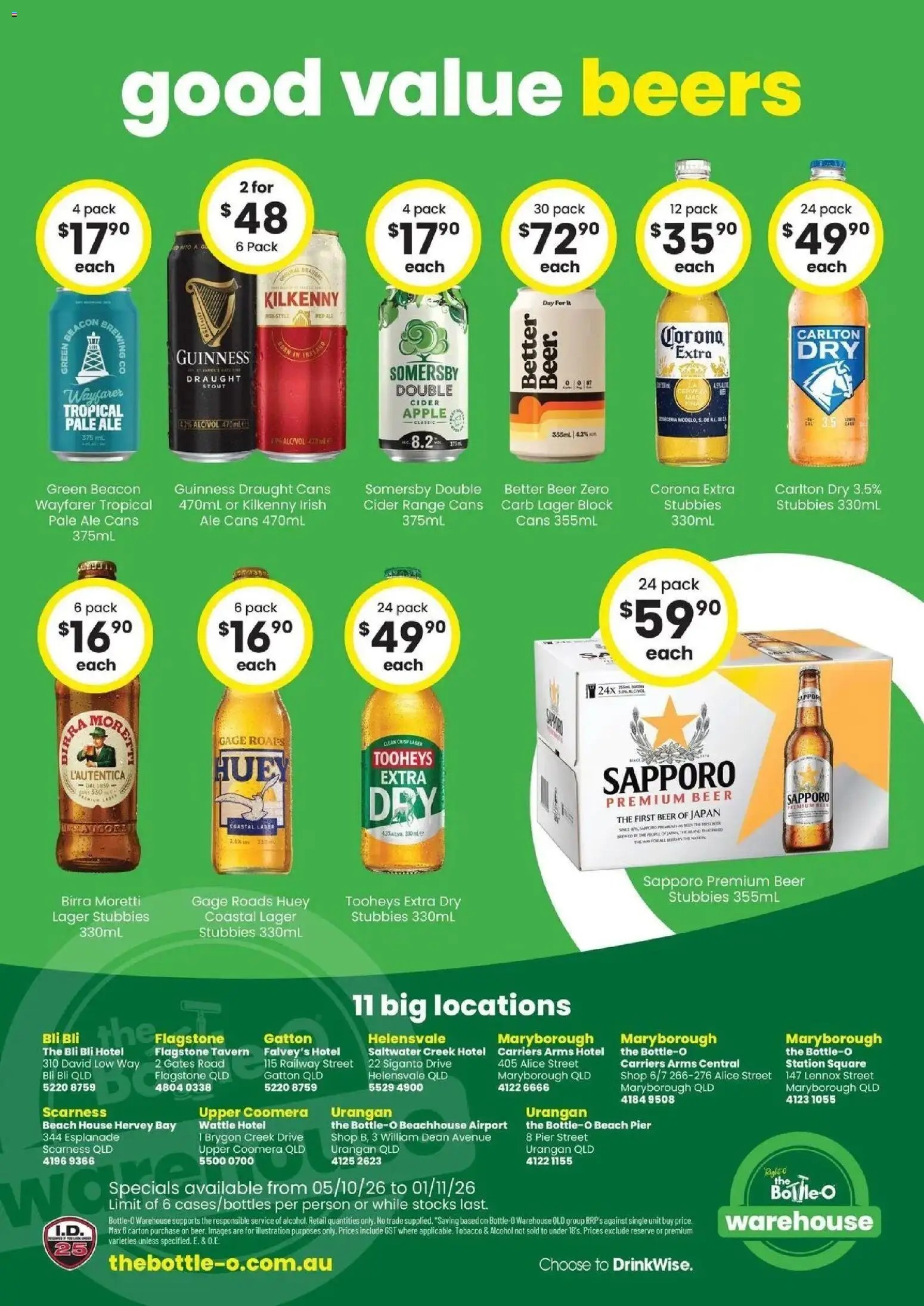 The Bottle-O catalogue from 05/10/2026 The Bottle-O catalogue Maryborough
