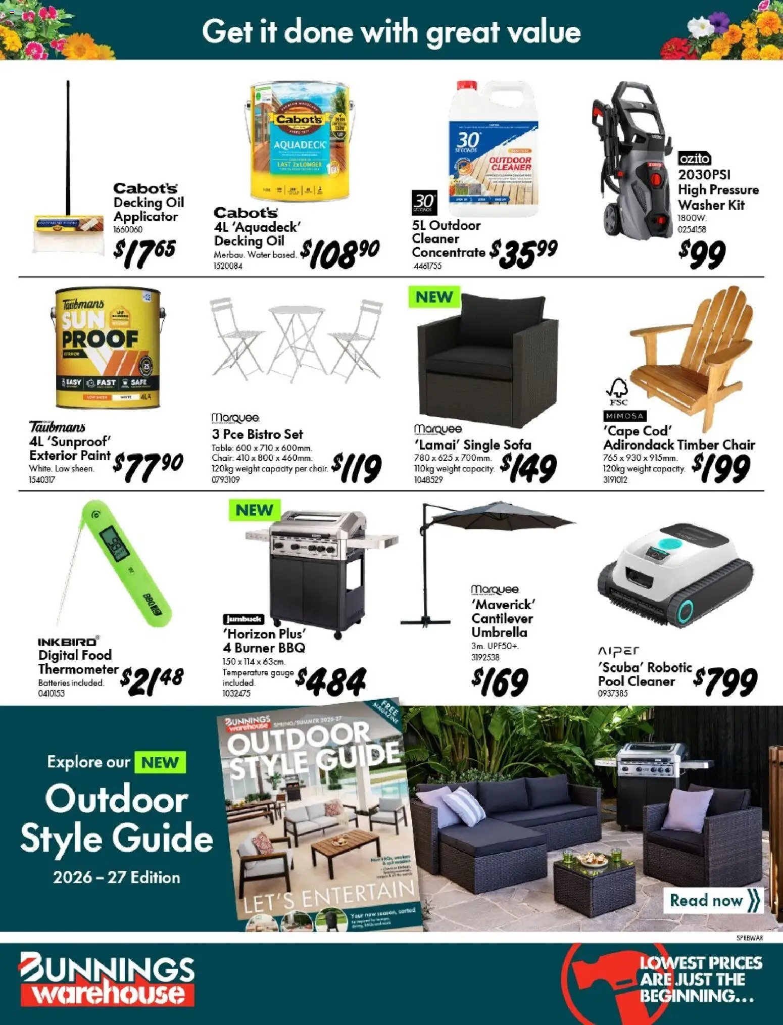 Bunnings Warehouse catalogue from 09/09/2026 Bunnings Warehouse - Spring Starts Here Kings Meadows